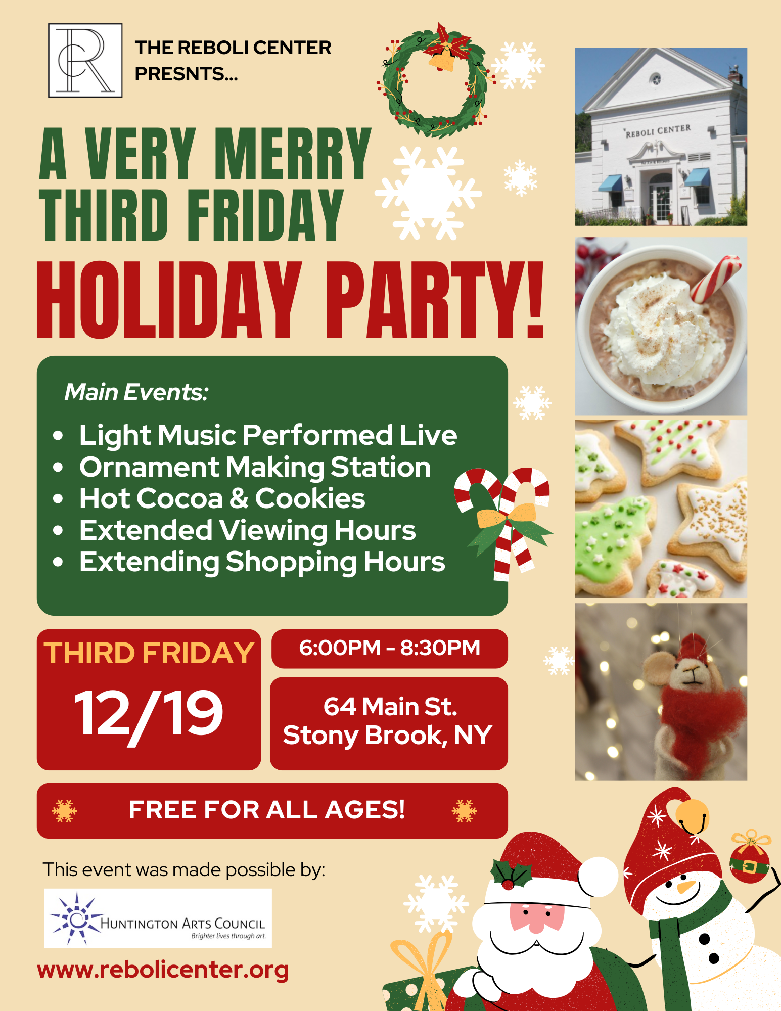 December Third Friday | Ornament Making, Live Music, Extended Viewing Hours