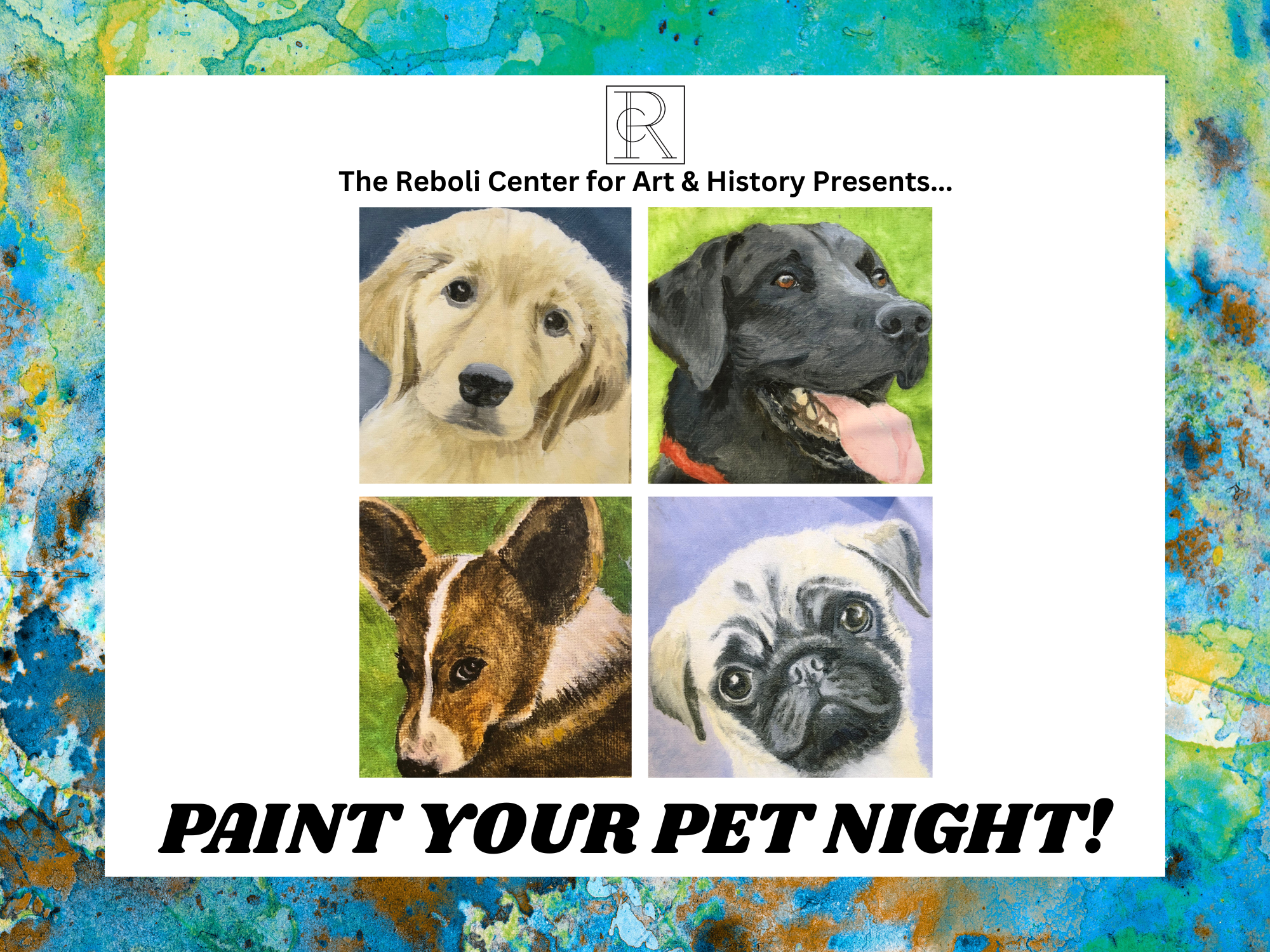 Paint Your Pet Summer Workshop! 