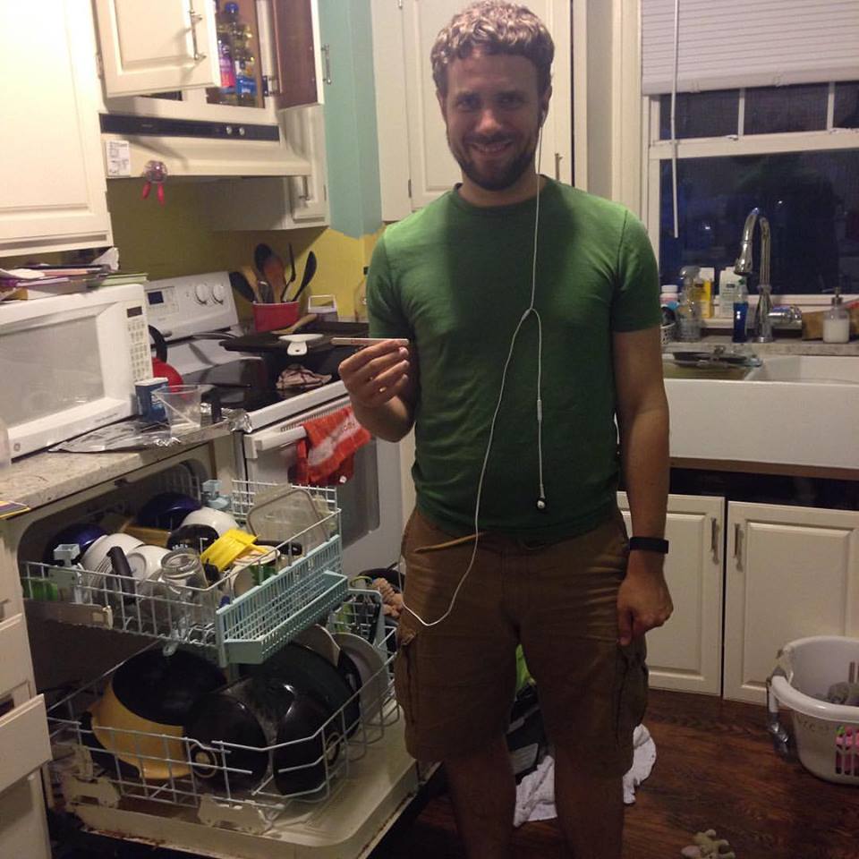 Later that week, Tim pulled the actual dishes stick and did them again! Tim often does them now for me! 