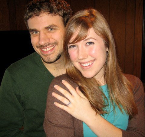 The day after we got engaged 2010. 