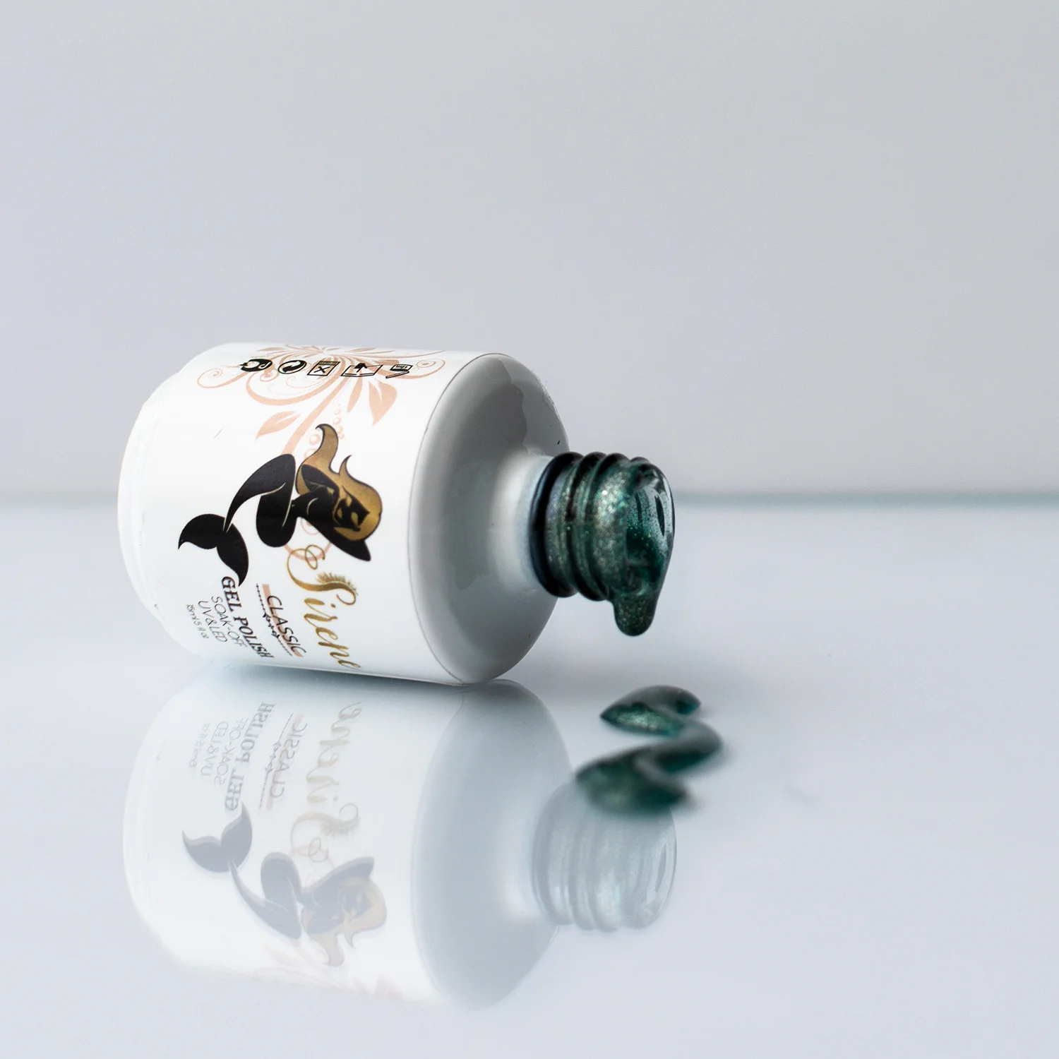 Sirene Classic Deep Green Glitter Gel Polish 249