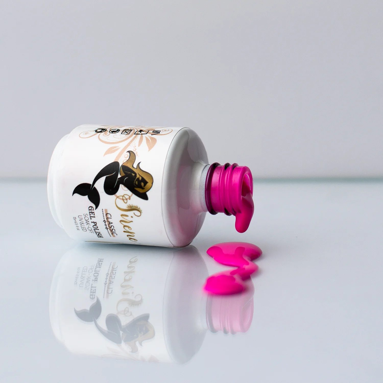 Sirene Classic Hot Pink Gel Polish 496