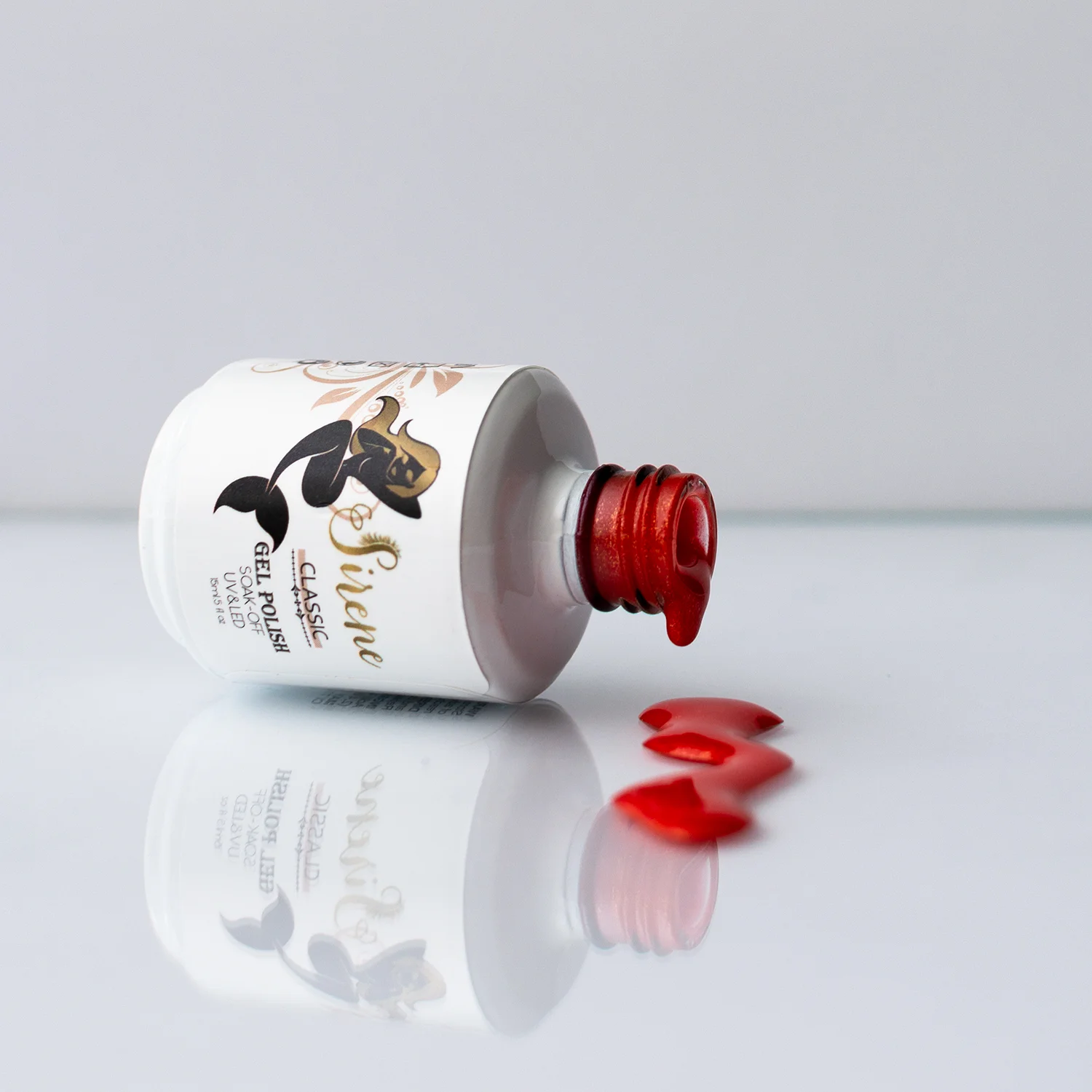 Sirene Classic Candy Apple Glitter Gel Polish 635