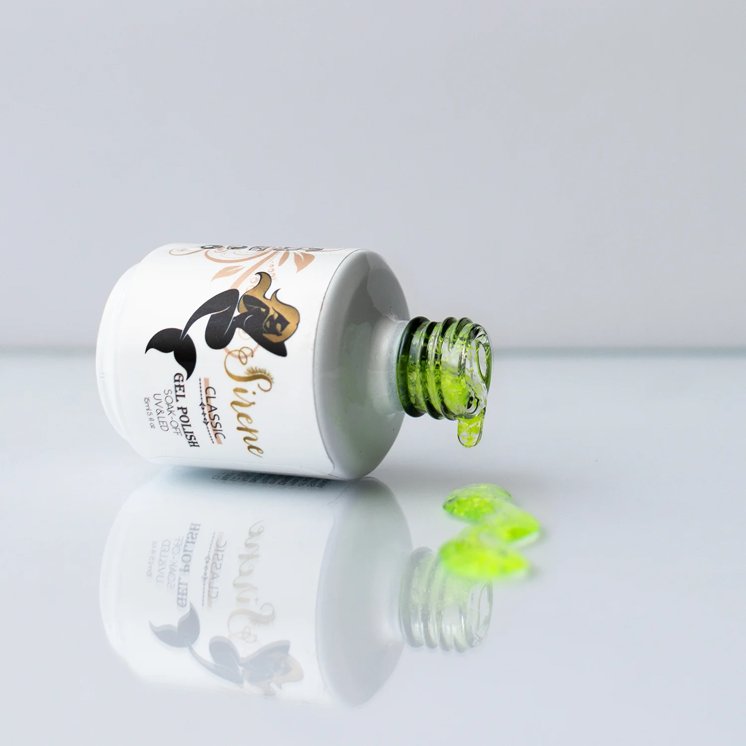 Sirene Classic Neon Yellow Clear Gel Polish 818