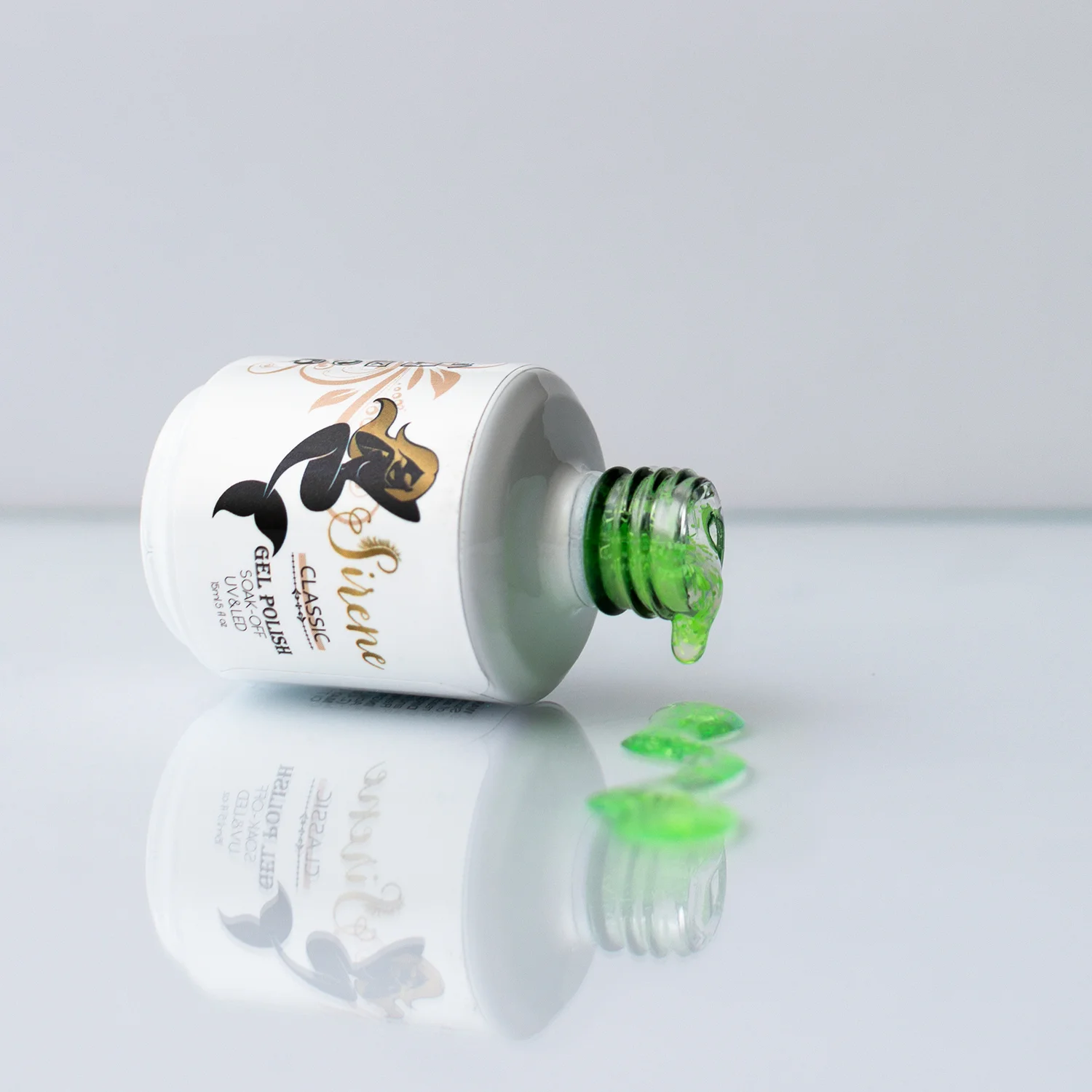 Sirene Classic Neon Green Clear Gel Polish 819