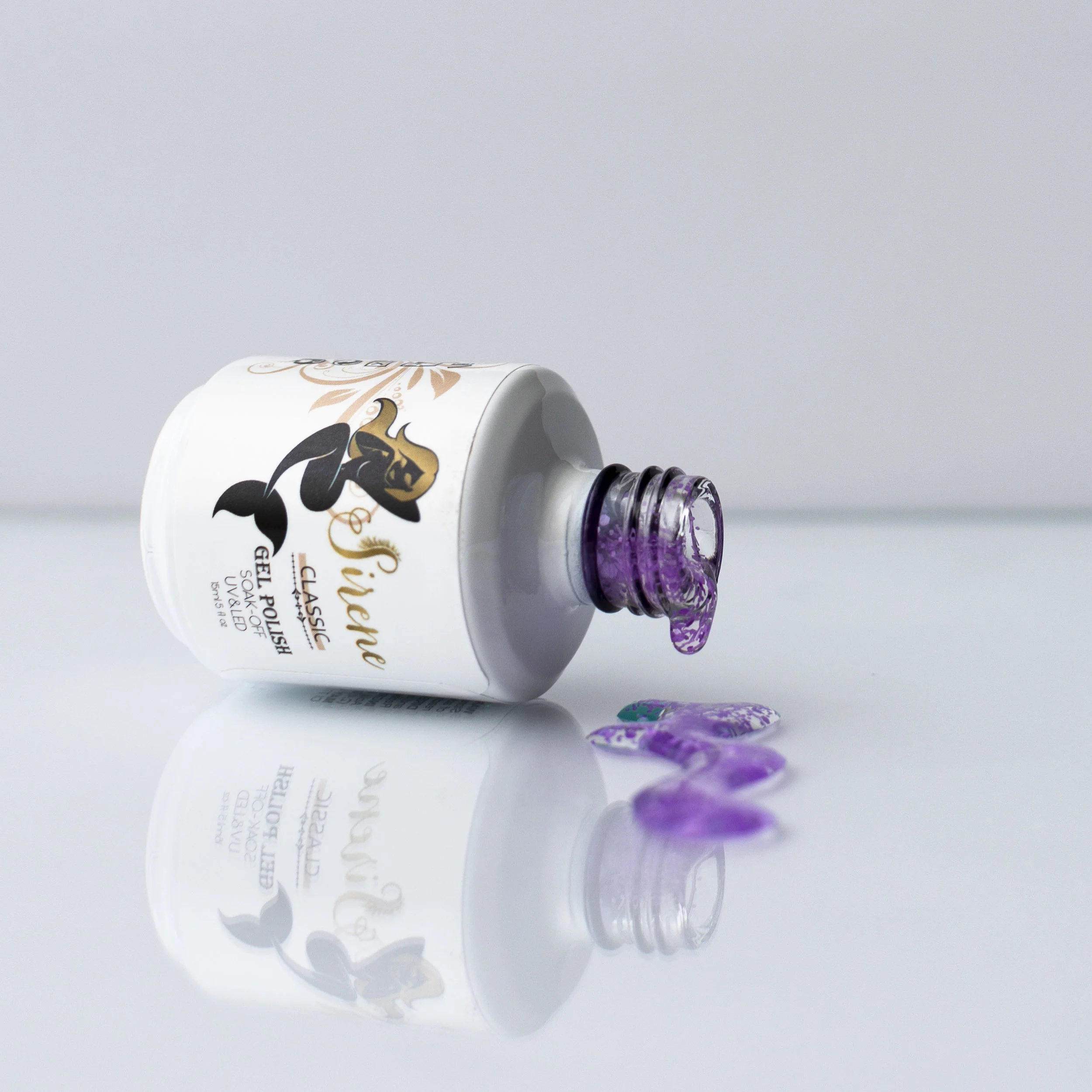 Sirene Classic Neon Purple Clear Gel Polish 821