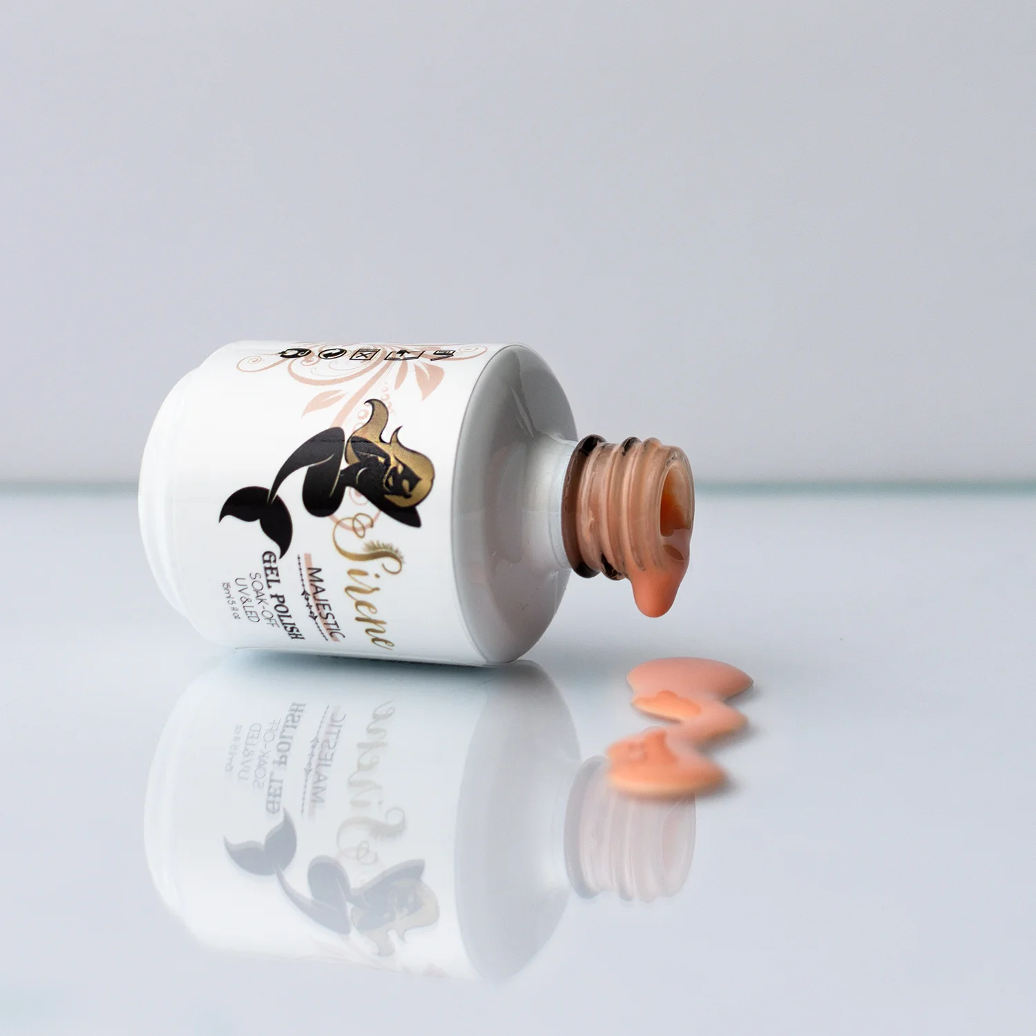 Sirene Majestic Pastel Orange Gel Polish 1849