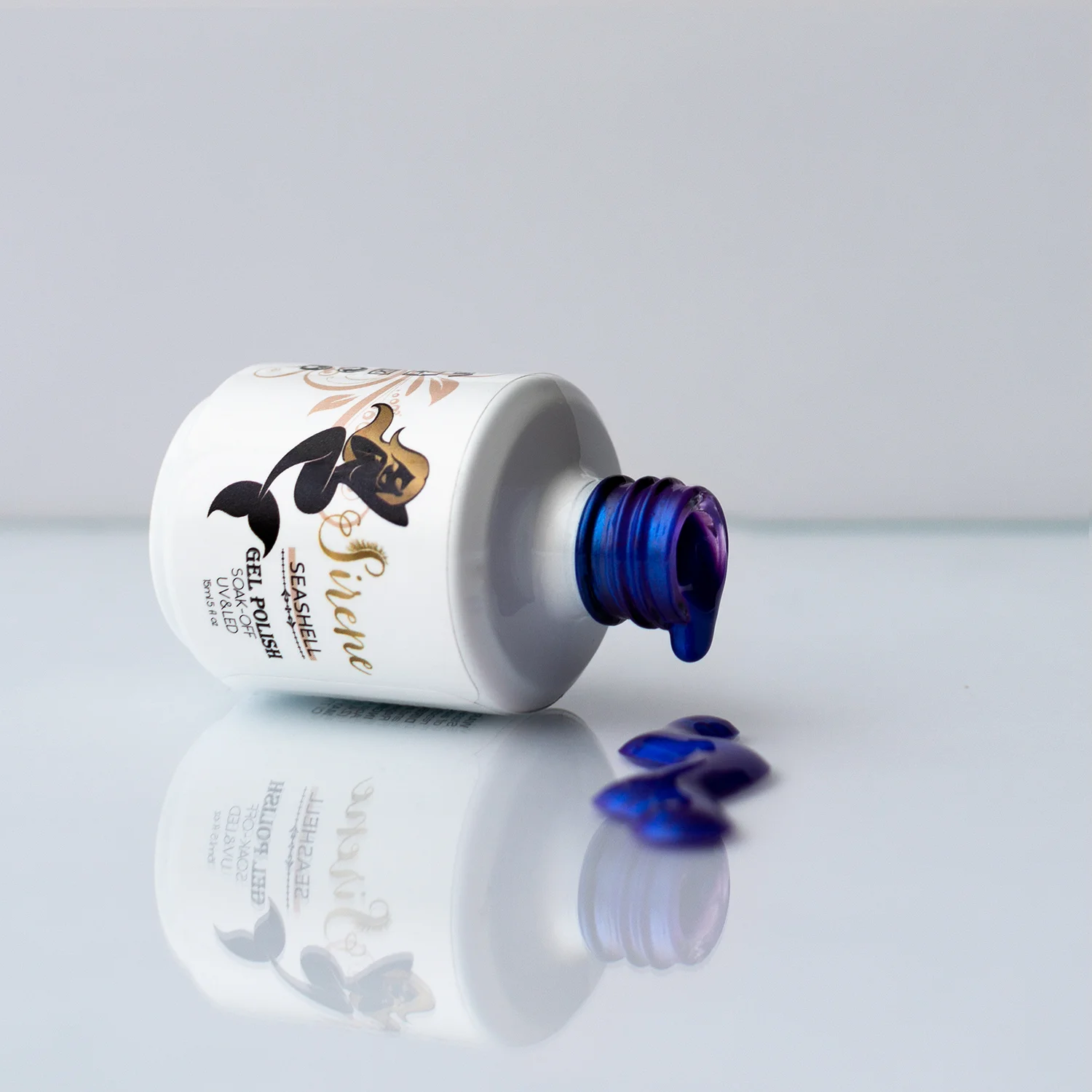 Sirene Seashell Metallic Royal Blue Gel Polish 9515