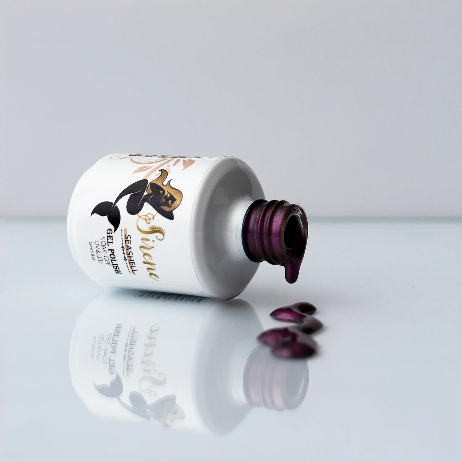 Sirene Seashell Metallic Plum Gel Polish 9524