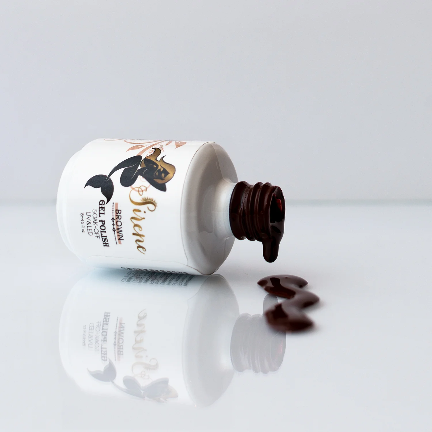 Sirene Brown Dark Coffee Gel Polish KF2001