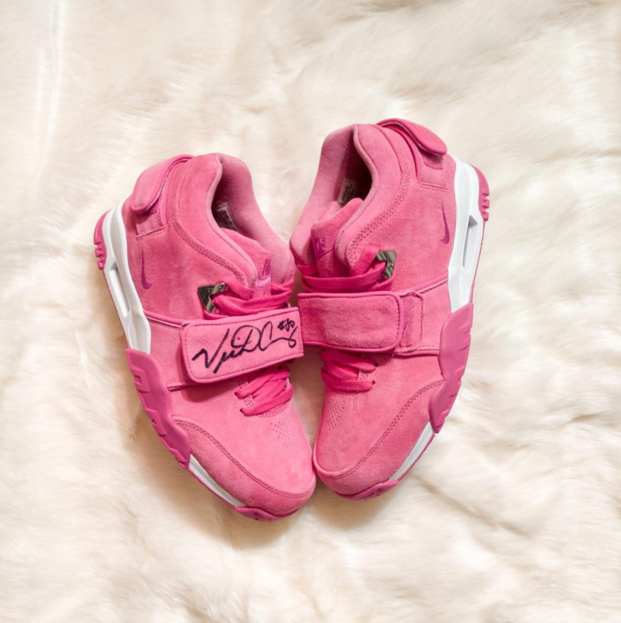 Sneaker Room , NJ - raised 80k+ with these limited to 50 pairs. Beautiful shoe for a beautiful cause.