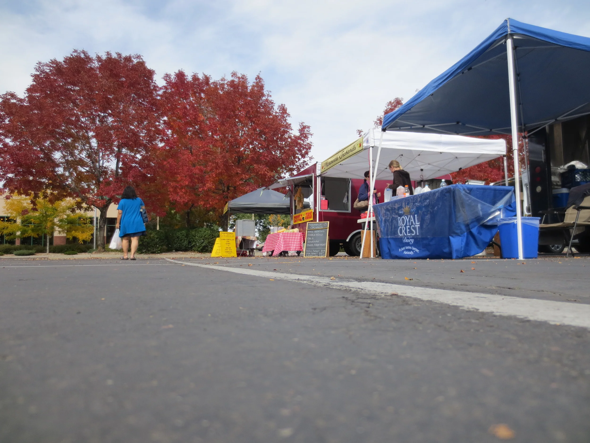  The market's time draws to a close, but these families and farmers will be back next week. 