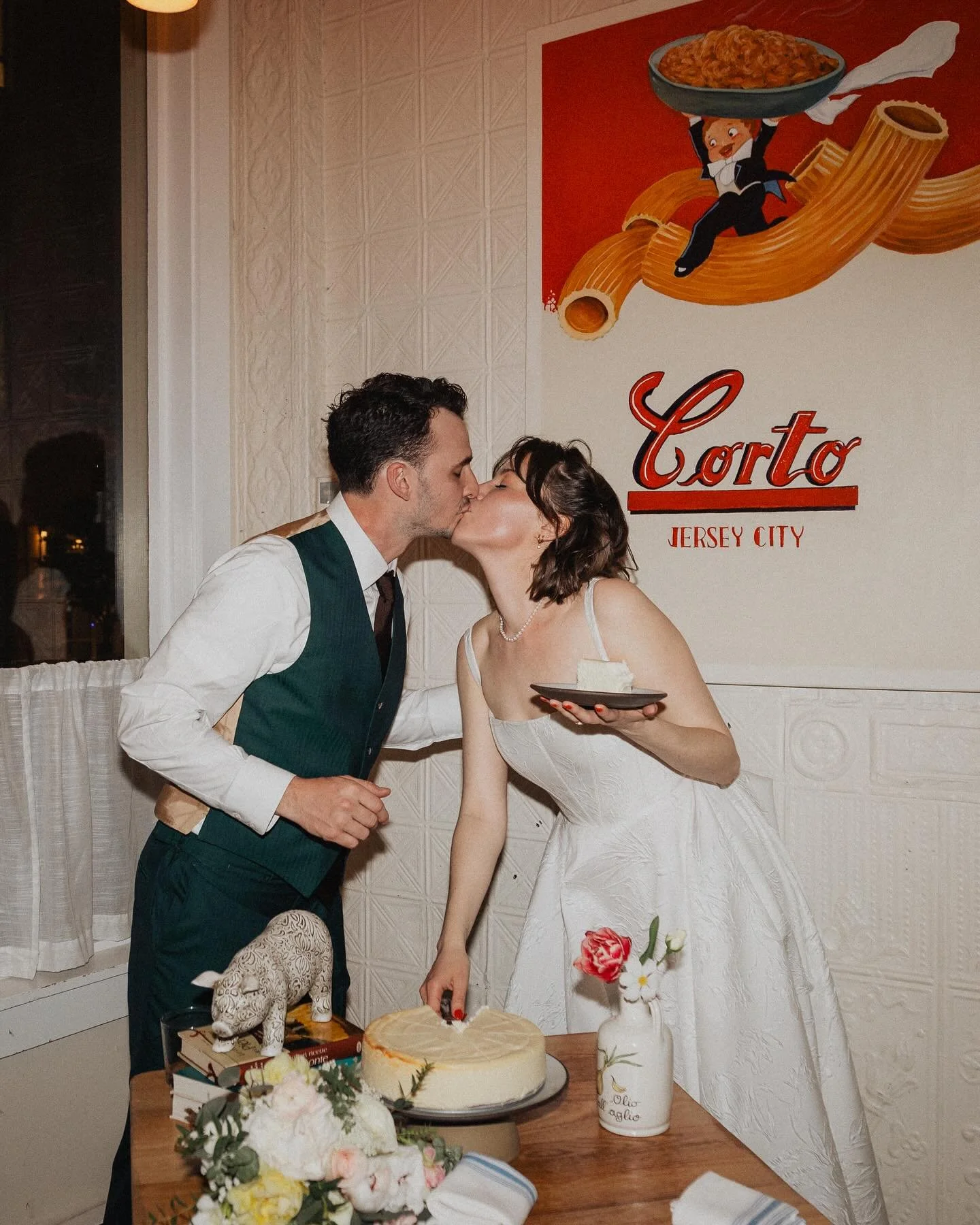 4.27.24 

A few in color. The best day ❤️

Photography: @faroutfeeling 
Venue: @corto_jc 
Flowers: @blooms_wildcrossings 
Suit: @decarlosbespoke 
Dress: @wanderatelier @alenaleenabridal 
Hair&amp;Makeup: @lemondynyc 
Coordinator: @bringonthebrides