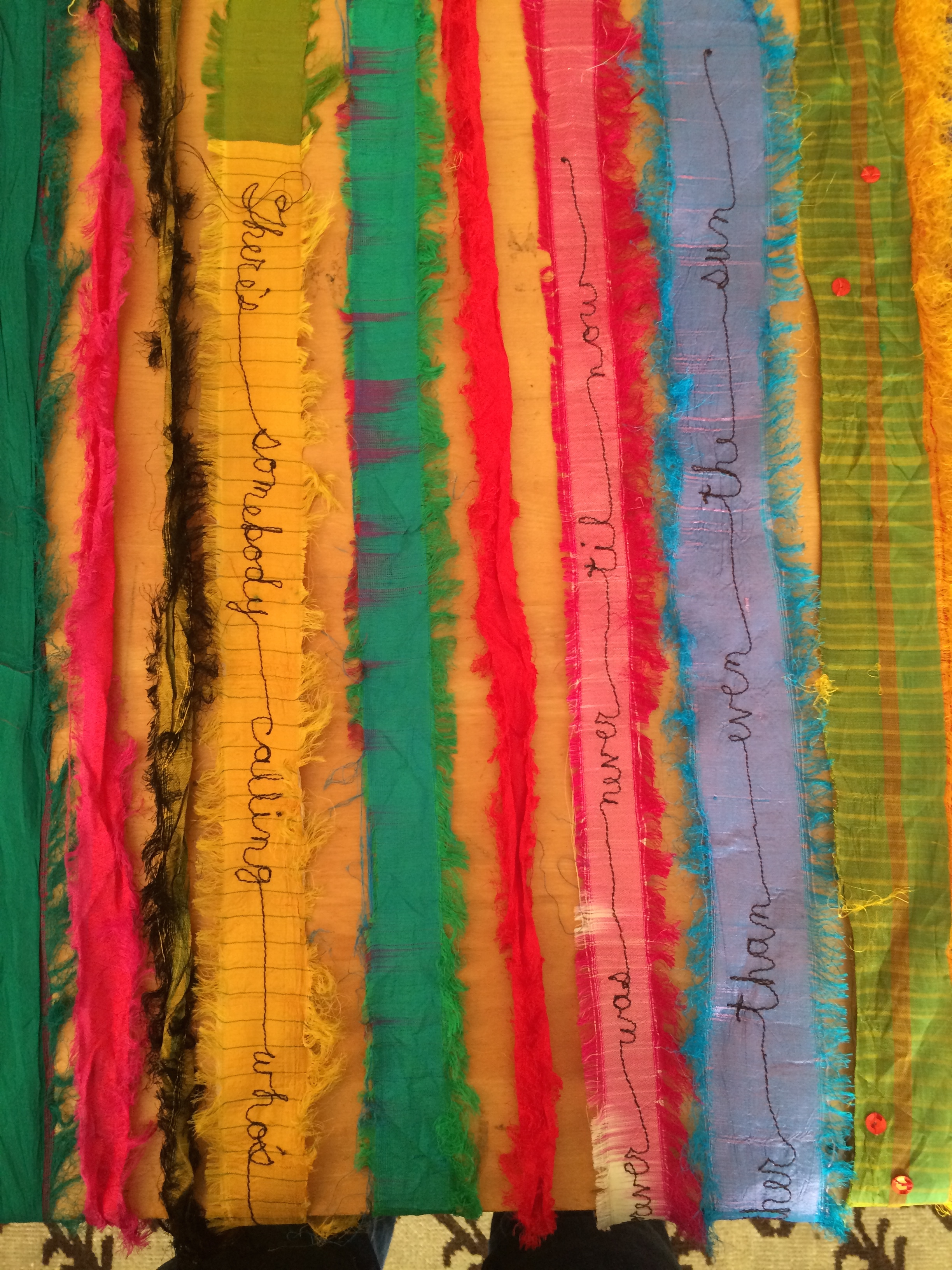 Prayer Flag (text detail)