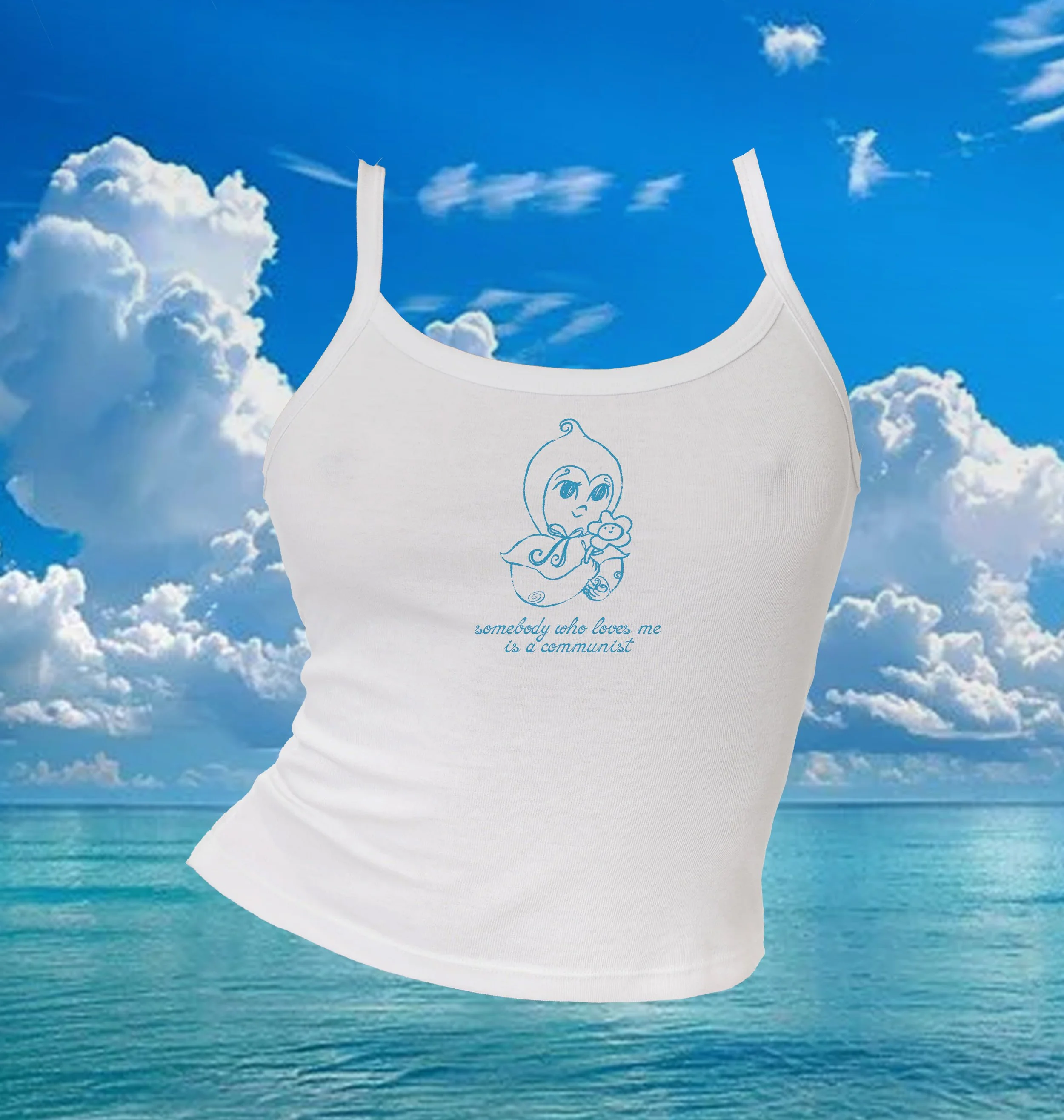 Somebody Loves Me Adult Tank Top