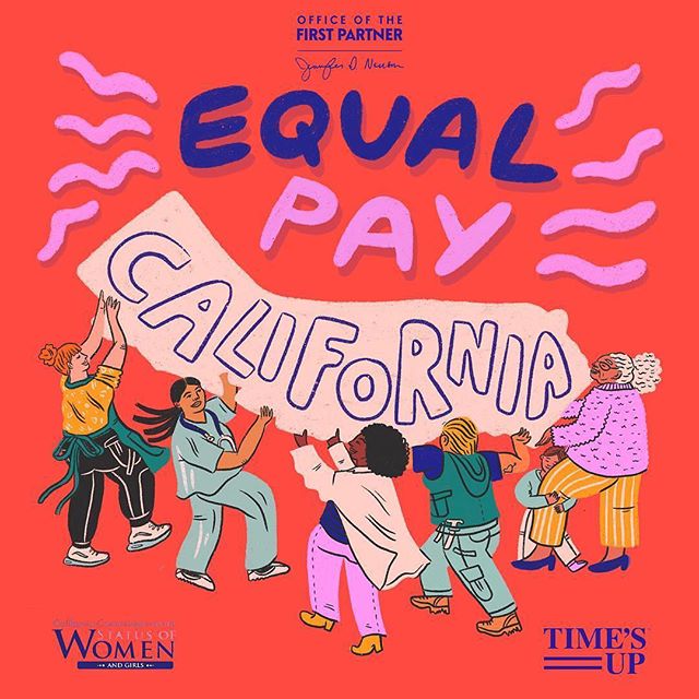 This Equal Pay Day, I got to collaborate with CA&rsquo;s First Partner @jennifersiebelnewsom and @timesupnow on this piece. The First Partner&rsquo;s office is launching an awareness campaign about the pay gap, aiming to educate employers, employers,