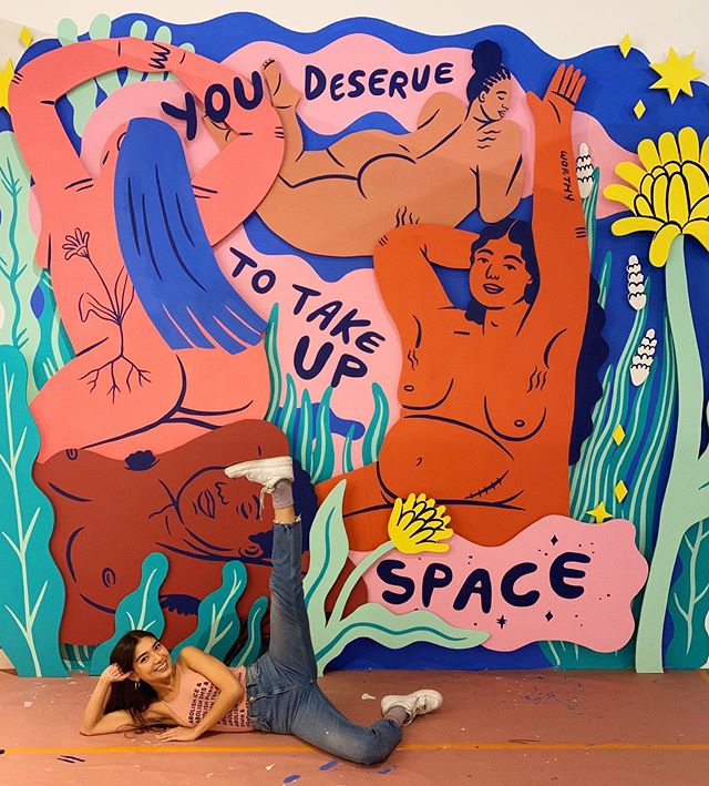 You deserve to take up space. I created this piece for @werise_la, a 10 day pop-up exhibit fostering conversations around mental health. Open to the public at @werise_la starting tomorrow at 10am-10pm.

I&rsquo;ve never done something three-dimension