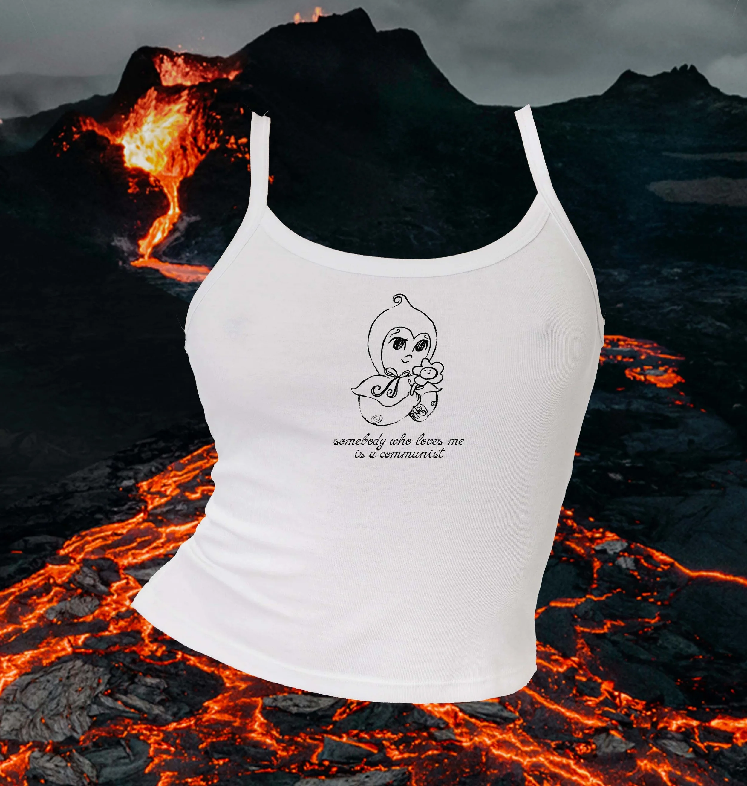 Somebody Loves Me Adult Tank Top
