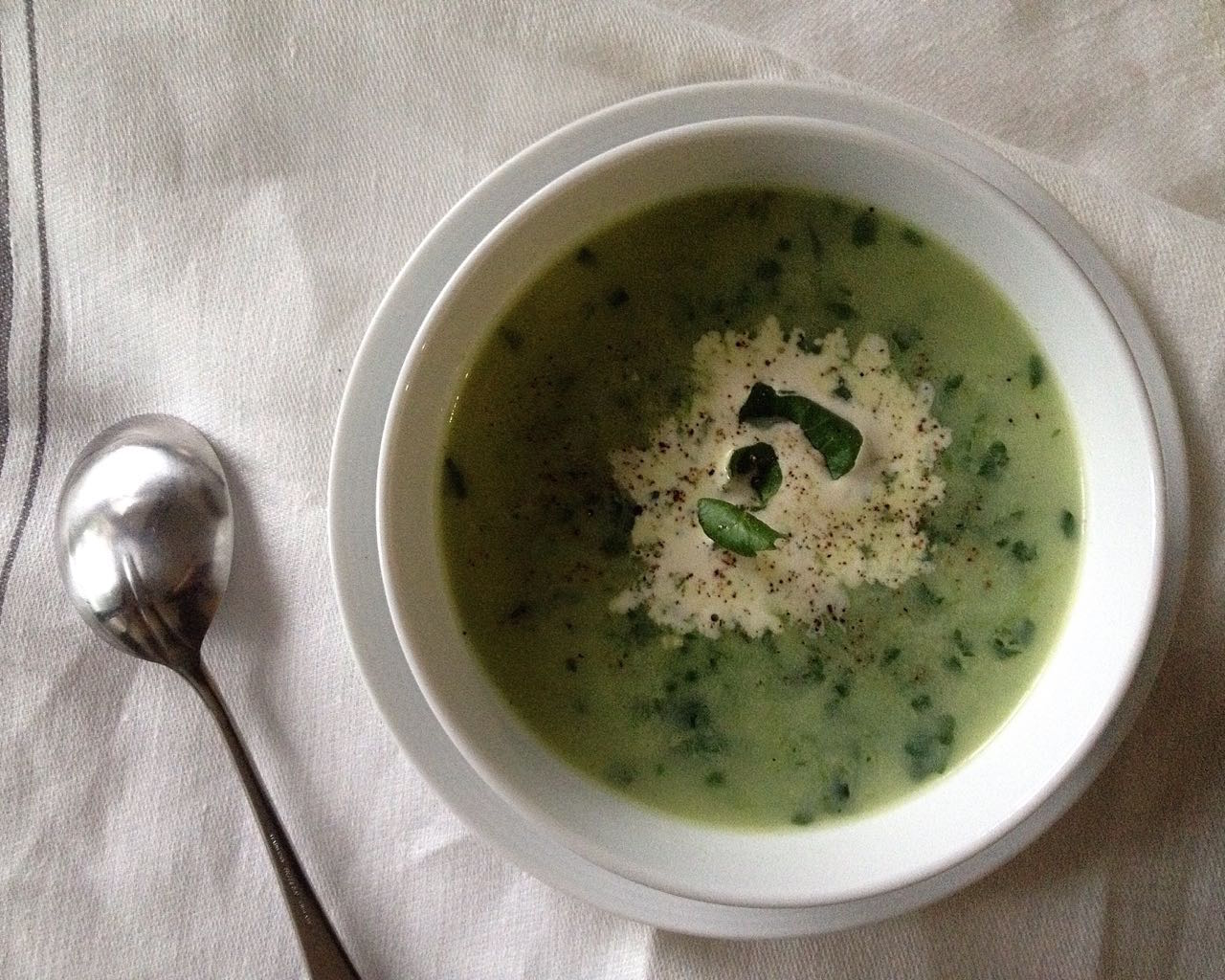 Watercress soup Photo ©Evie Saffron Strands
