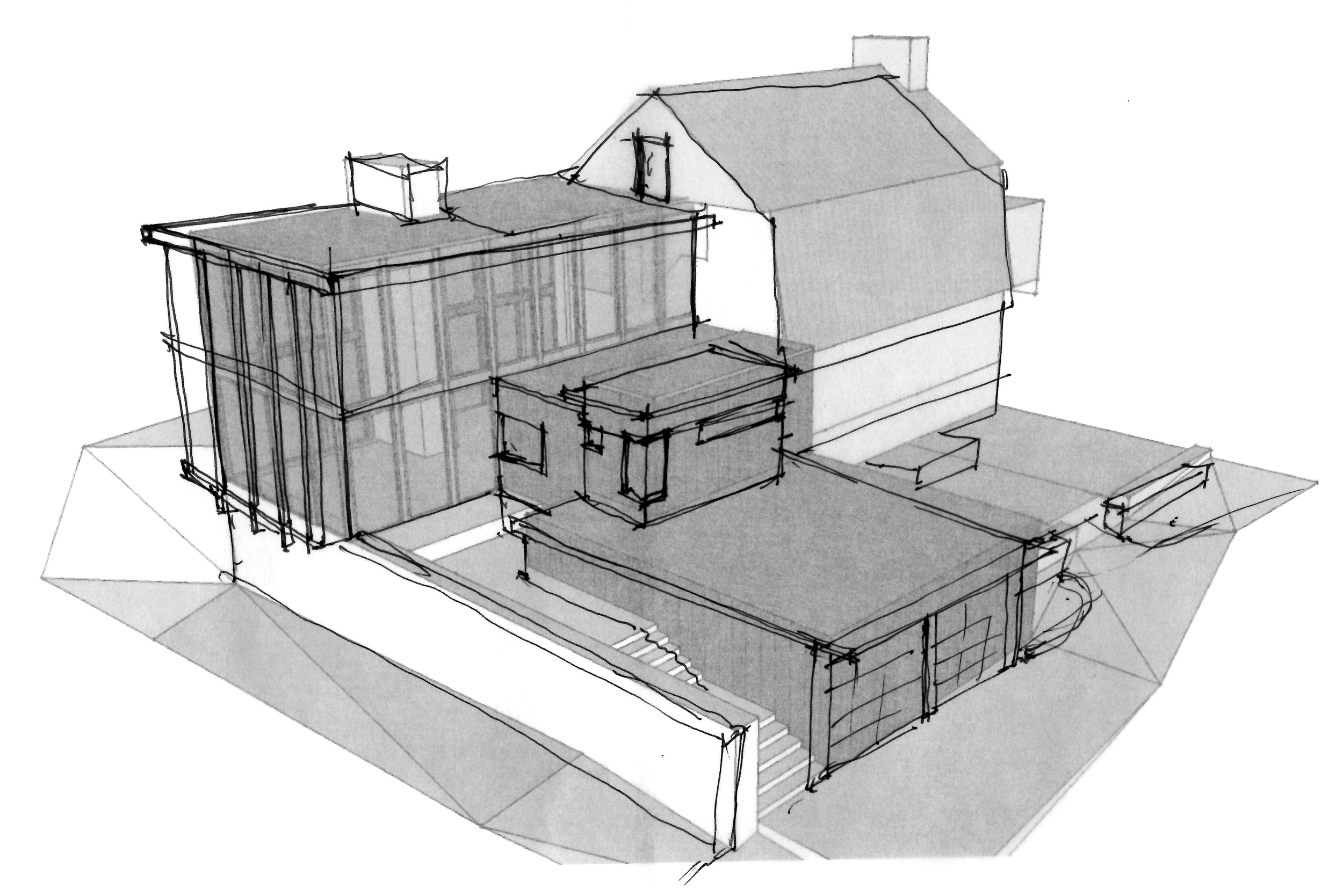west facade perspective sketch w_SketchUp Model.jpg