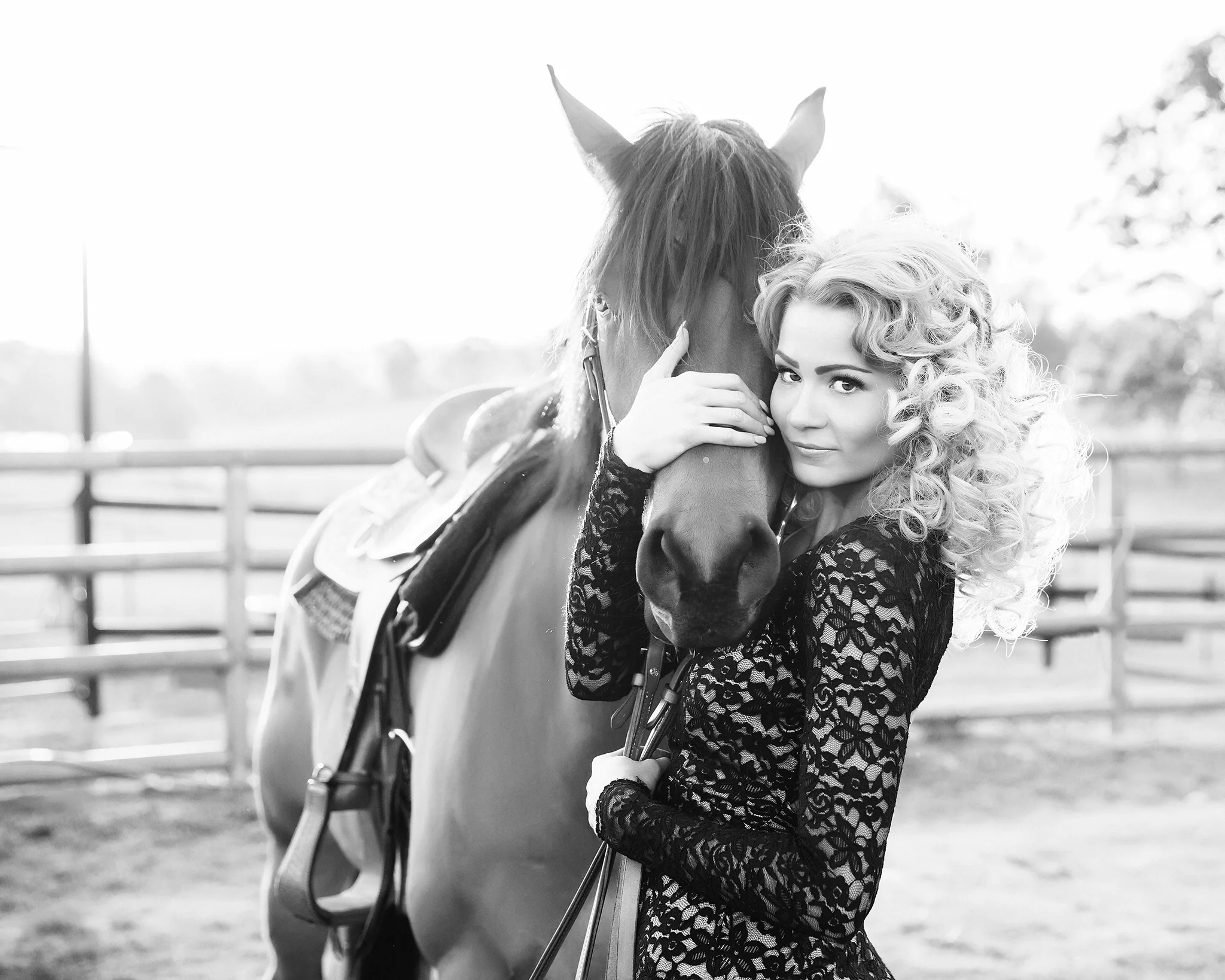 Zoe Arnie cuddles BW.jpg