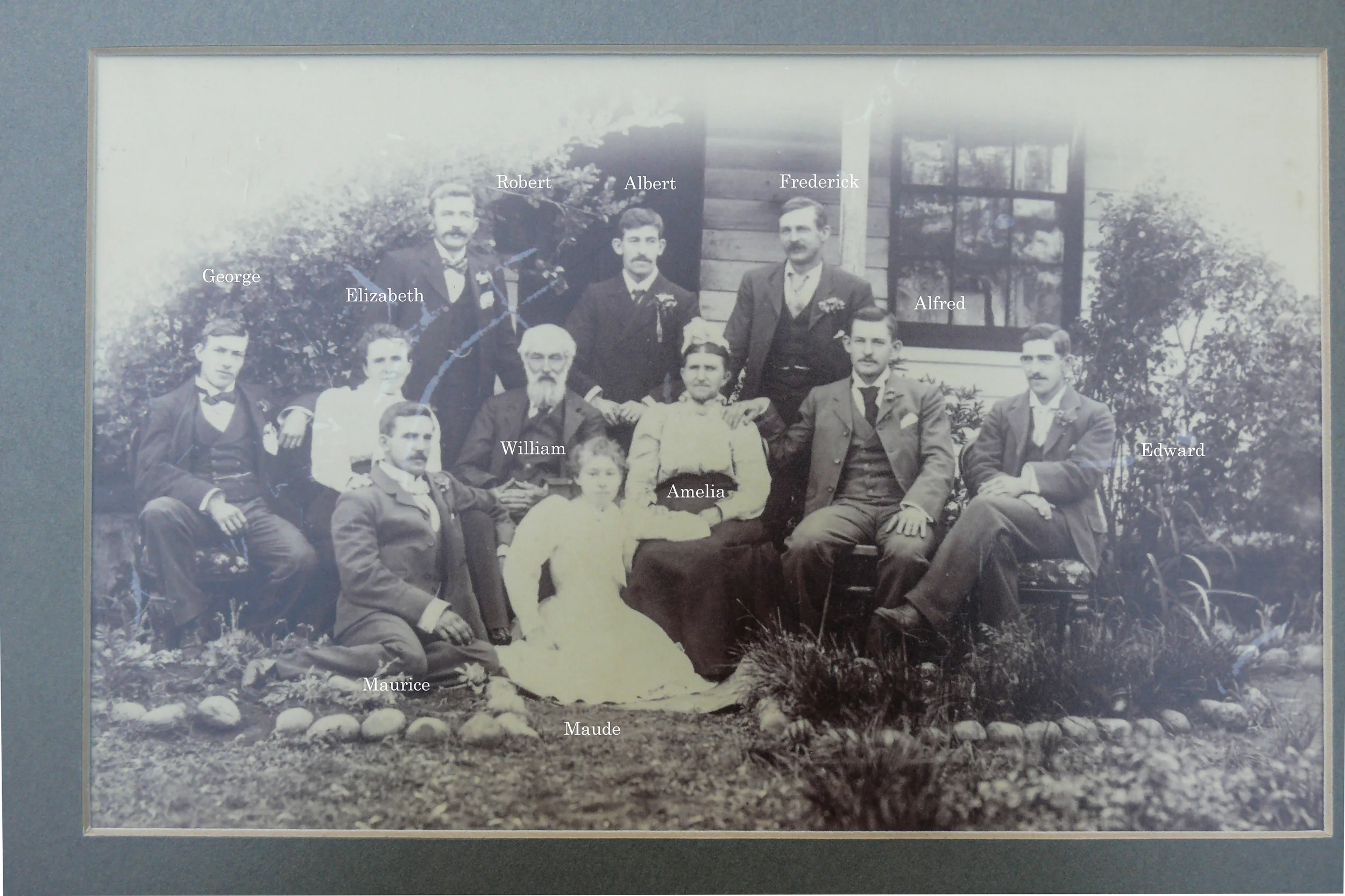 My Great Grandfather George with my Great Great Grandparents and his siblings