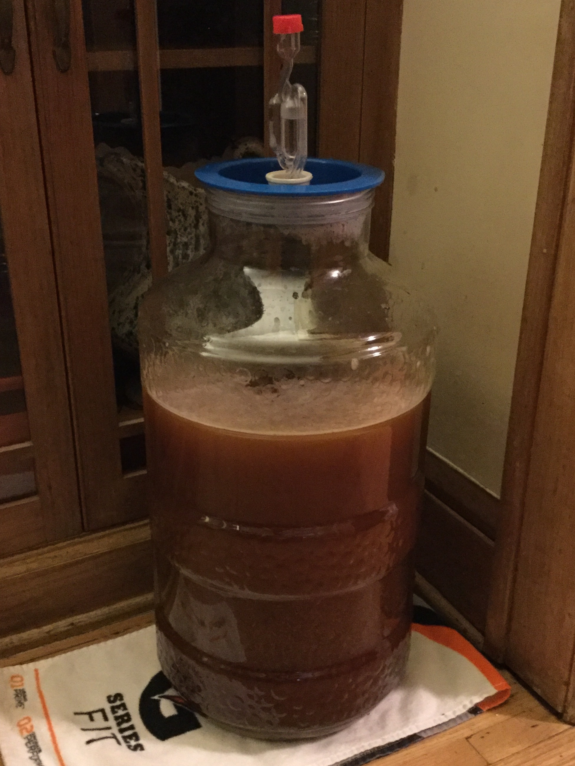 My second batch in the works, a Bavarian Hefeweizen.