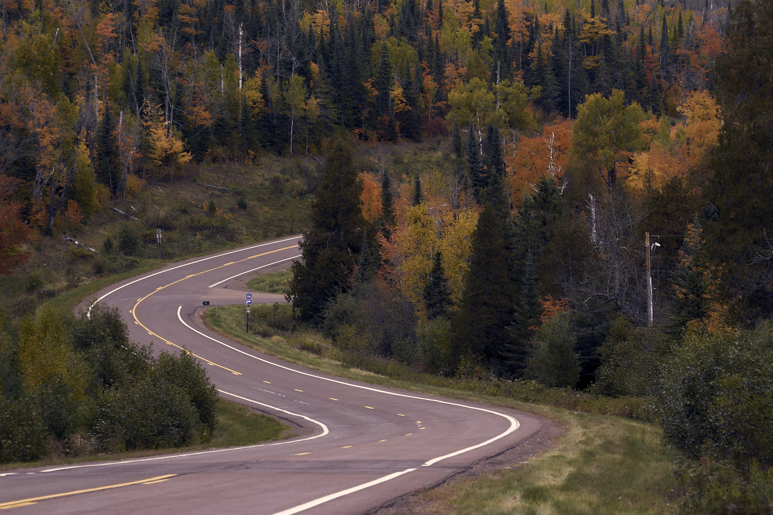 Caribou Trail, heading back into the Sawtooth Mountains outside Lutsen, MN.