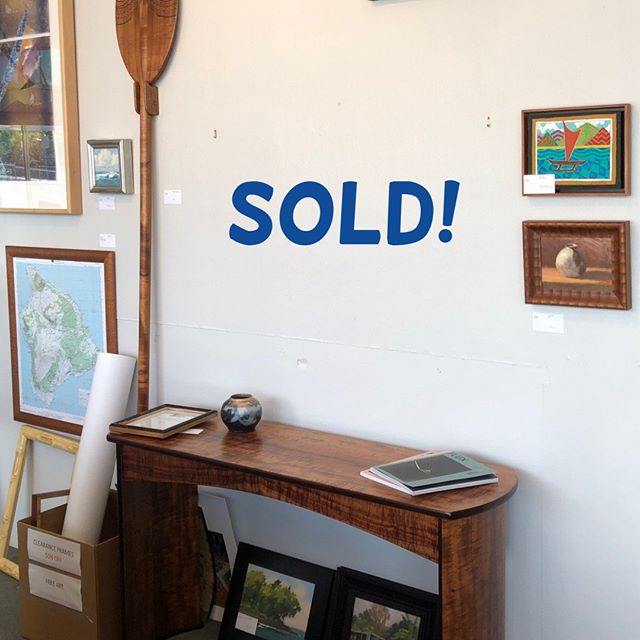 We have a huge blank spot on our walls because we sold the
painting &quot;Banana Beginnings&quot; by Anne Irons! We love supporting Hawai'i artists, and we hope you do too. Stop by if there's a blank spot on your wall you need to fill.