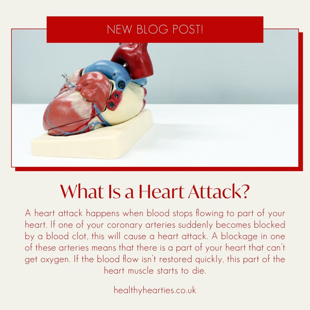 In this week's blog post, we will talk about Heart Attack.

First things first, what Is a Heart Attack?

A heart attack happens when blood stops flowing to part of your heart.

Your heart needs a constant supply of oxygen. It gets the oxygen and food