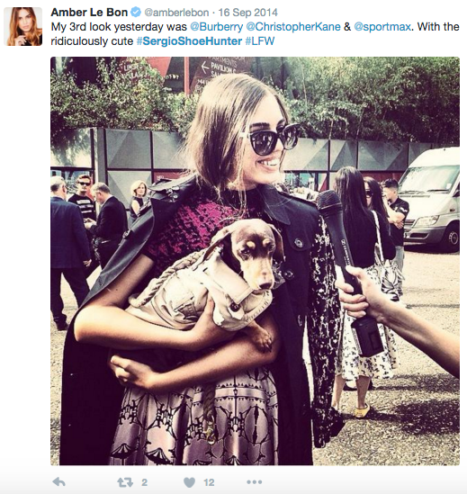 Sergio gets noticed by Amber Le Bon 