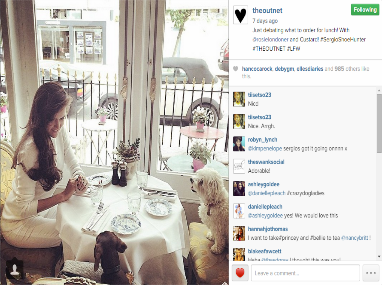 Sergio gets noticed by Rosie The Londoner