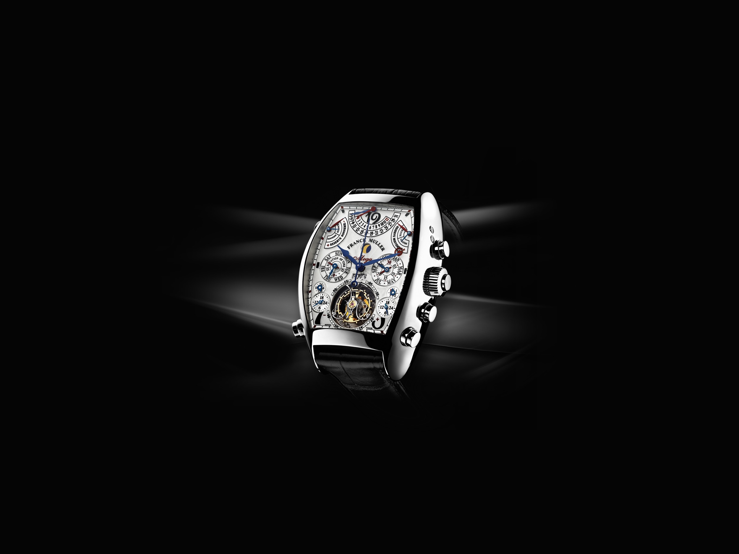 Franck Muller Curvex Chronograph Diamonds Hand-Pull Women's Watch 7502CC
