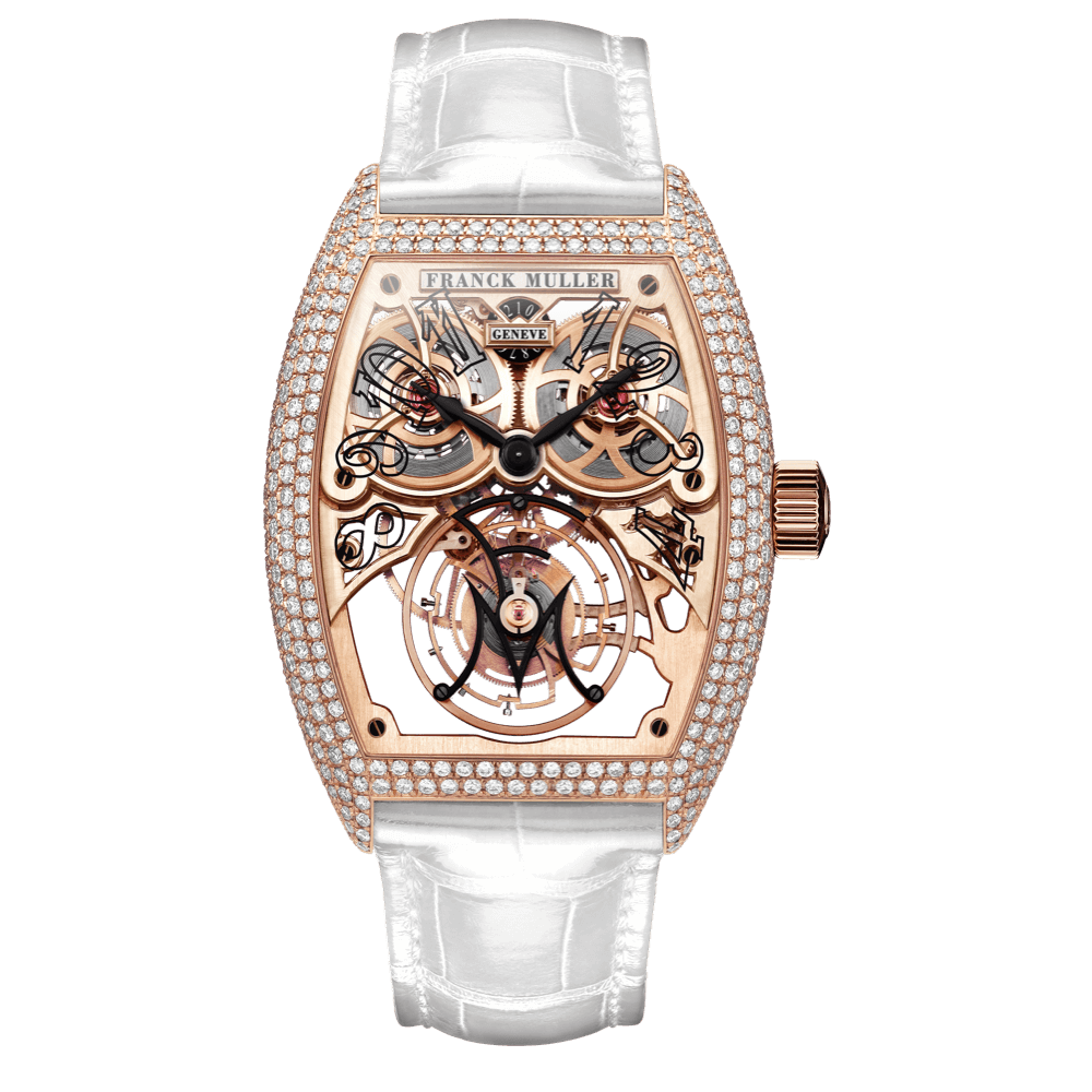 Franck Muller Master Square Stainless Steel With Diamonds Silver Quartz