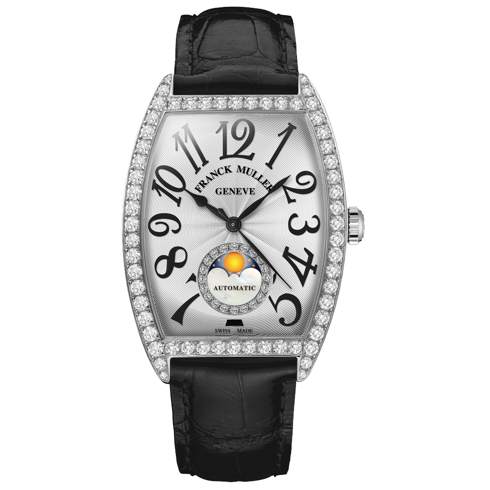 Franck Muller Watches Conquistador 8005LQZ Quartz Black Dial Stainless Steel SS Women's Watch[430]