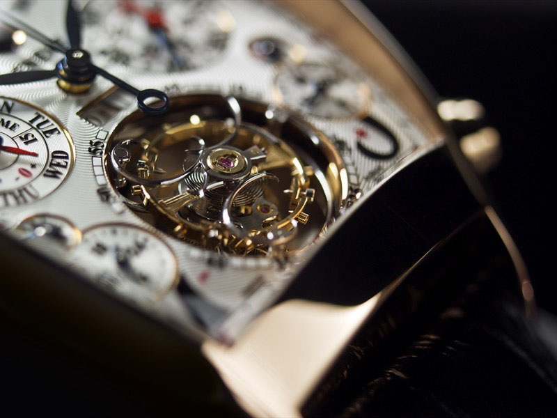 Franck Muller Conquistador Automatic Date Stainless Steel Men's Watch Ref. MEN SC