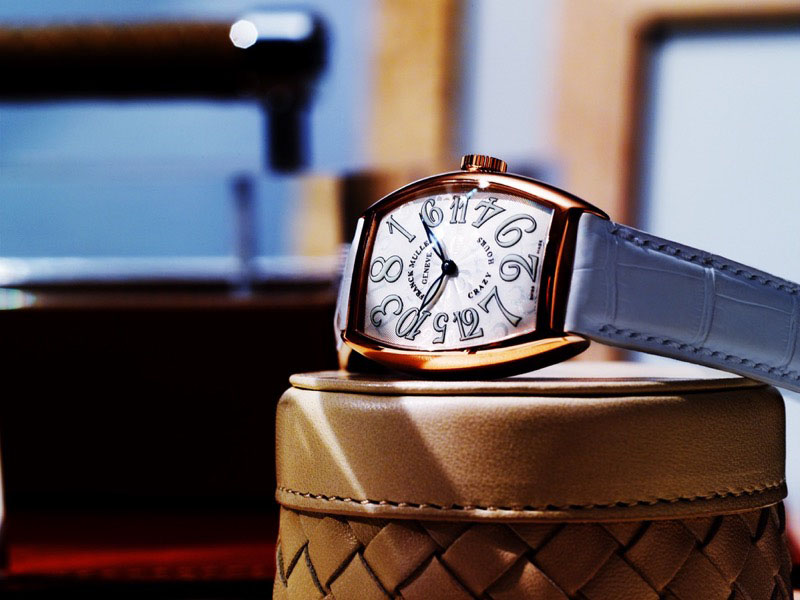 Franck Muller Master Square Relief, rose gold, bezel with diamonds 32,70mm, 6002M QZ D C D IR