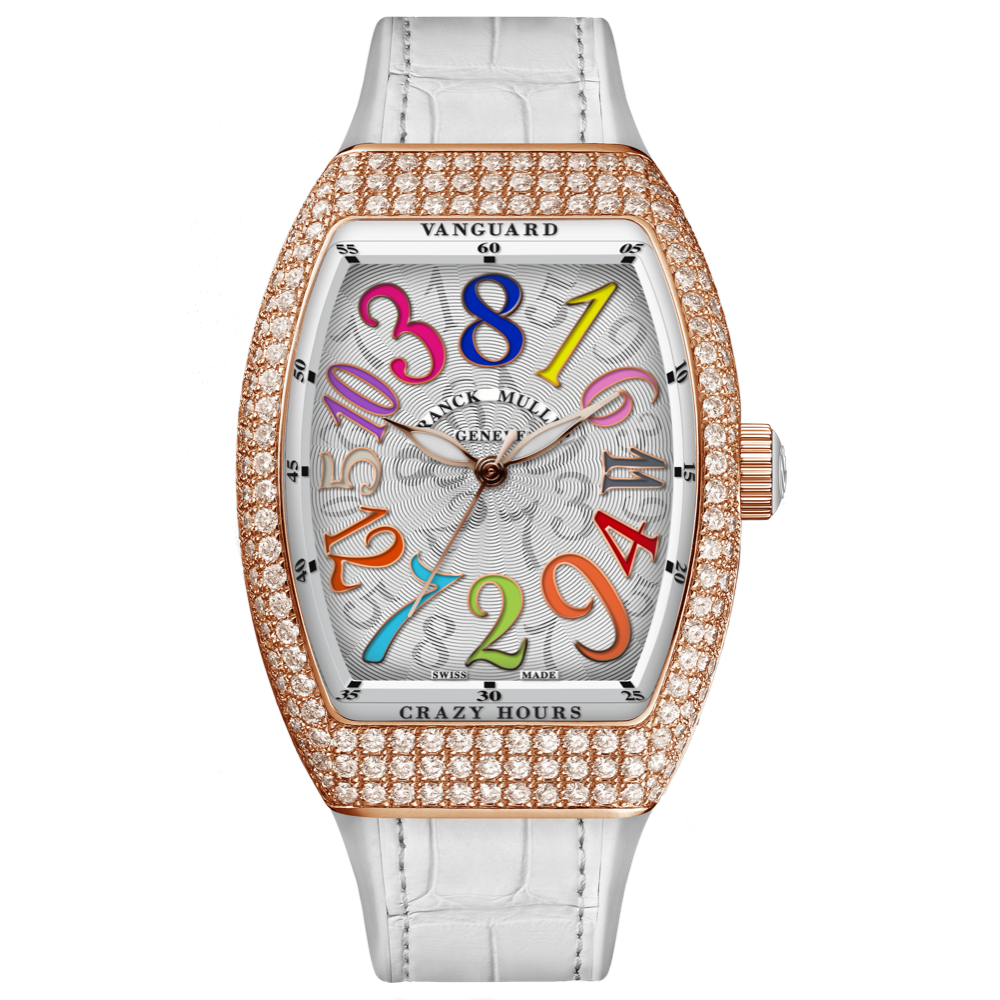 Franck muller vanguard crazy discount hours diamond watch