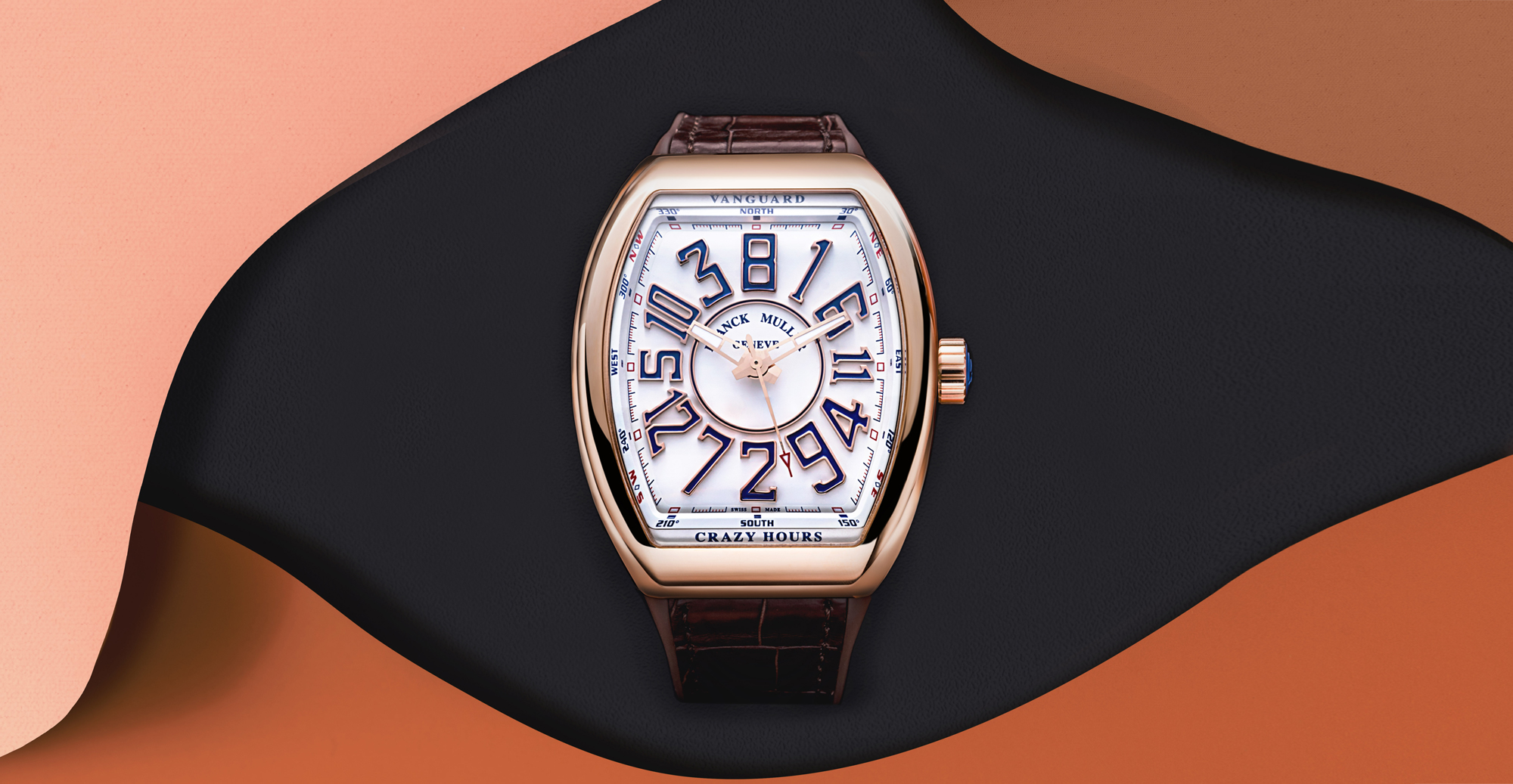 Franck Muller Franck Muller Secret Hours 7880SEH1 Black Dial New Watch Men's Watch