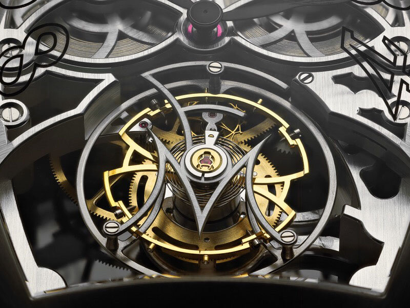 Franck Muller Vanguard Black Dial Titanium Case Men's Watch V 45 SC DT TT NR BR BL