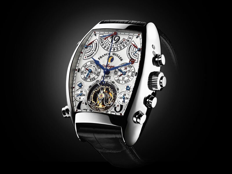 Franck Muller Mariner 9080 CC AT NR MAR, Arabisch, 2009, Sehr Gut, Gehäuse Stahl, Band: Kautschuk