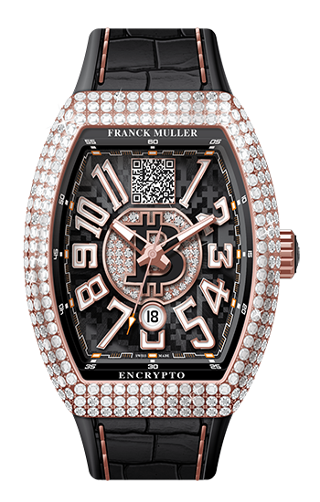 Franck Muller Revolution 2, A Yellow Gold Three Dimensional Dual Axis Tourbillon Wristwatch With Retrograde Seconds And Eight Minute Cage Rotation Di###Franck Muller Vanguard Titanium Grey Camouflage Men's Watch - V45 SC DT TT MC TT