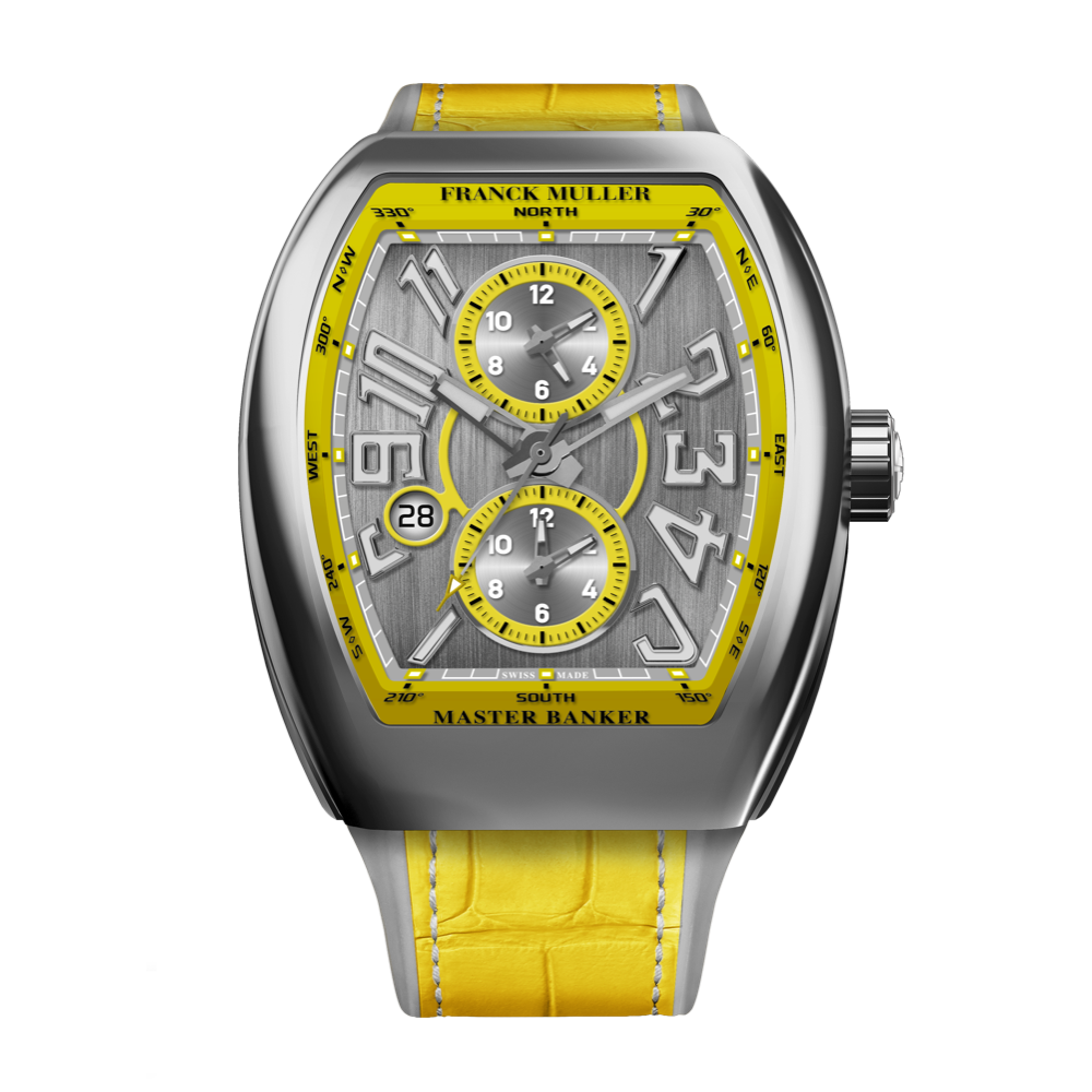 Franck Muller Curvex Chronograph Diamonds Hand-Pull Women's Watch 7502CC