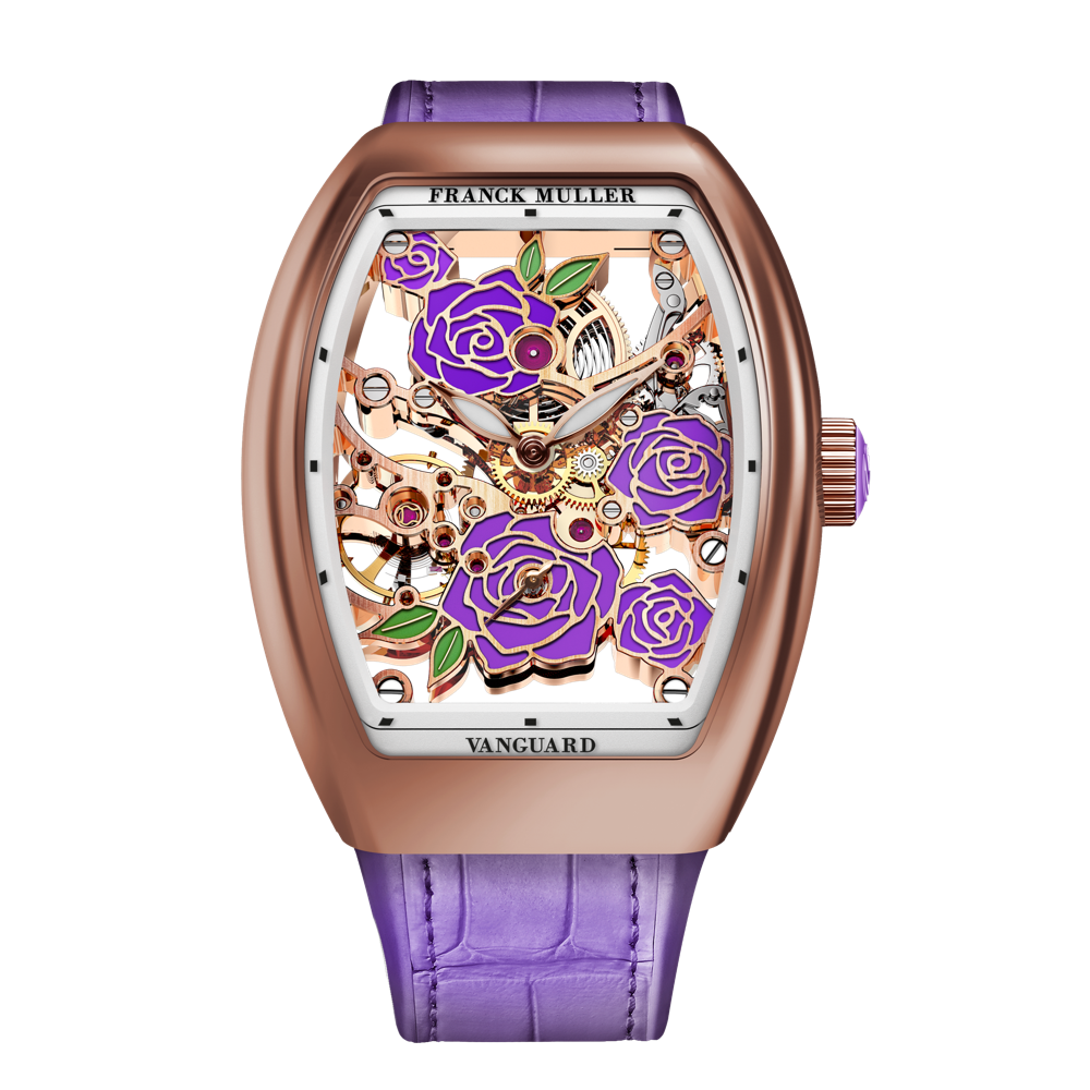 Franck muller vanguard rose best sale gold