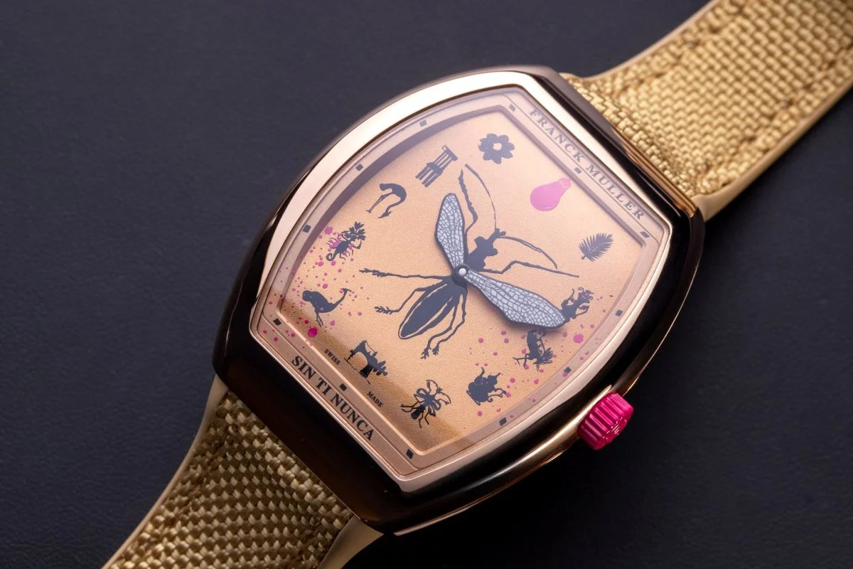 Detail of the Franck Muller Vanguard Slim Amador Montes