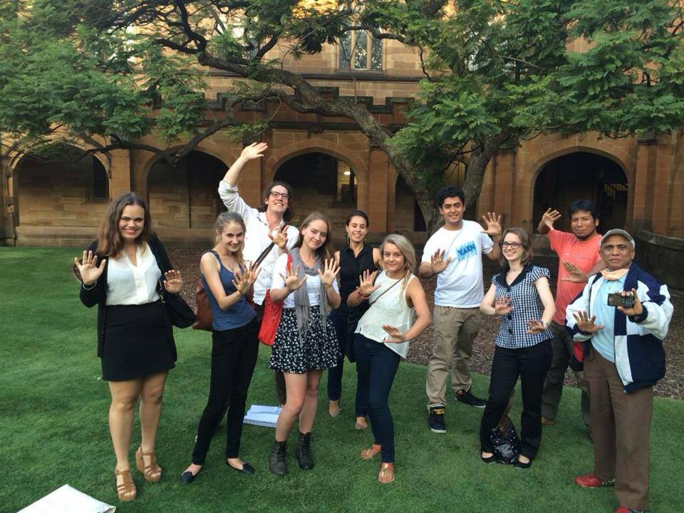 2014 YARN Group at the University of Sydney, set up by Zachary Wone. See above photo of students who attended one of their sessions.