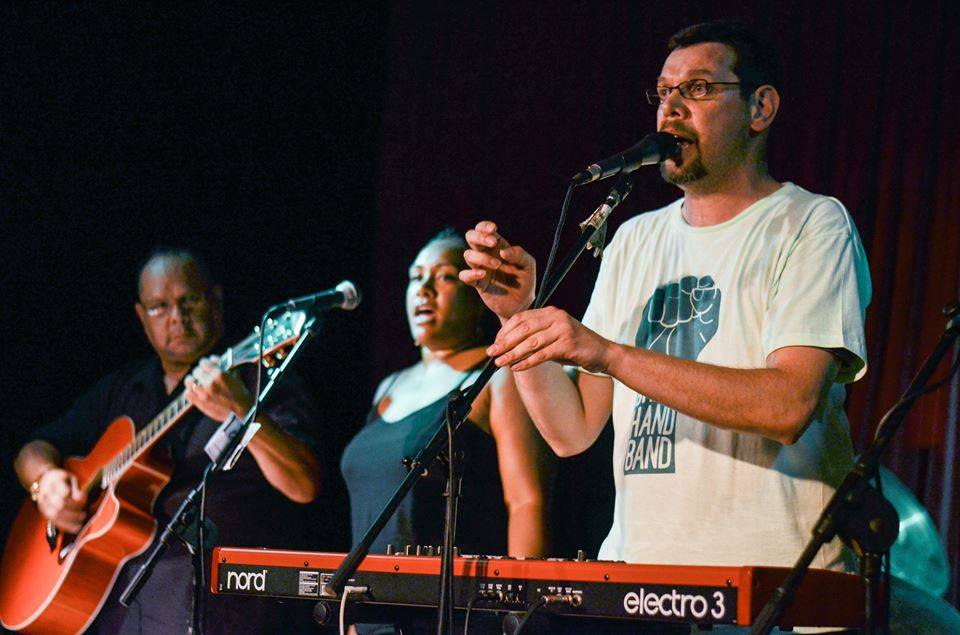 2016 January 22nd The Green Hand Band Performing at our SIXTY THOUSAND YEARS Event at the Captain Cook Hotel.