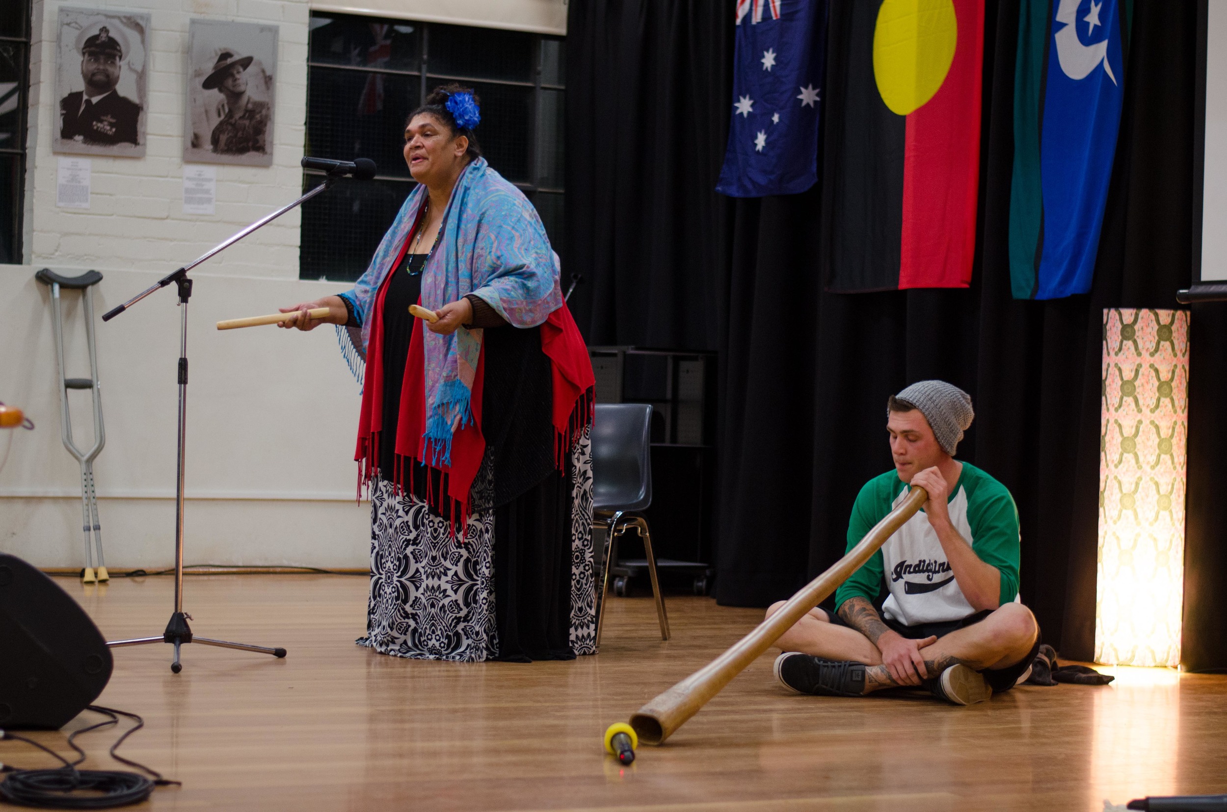 June 3rd Mabo Day at Redfern Community Centre: Mirror Child (Luana Pitt) Opening Performance of her song Mother Earth, Didgeridoo by Jamie