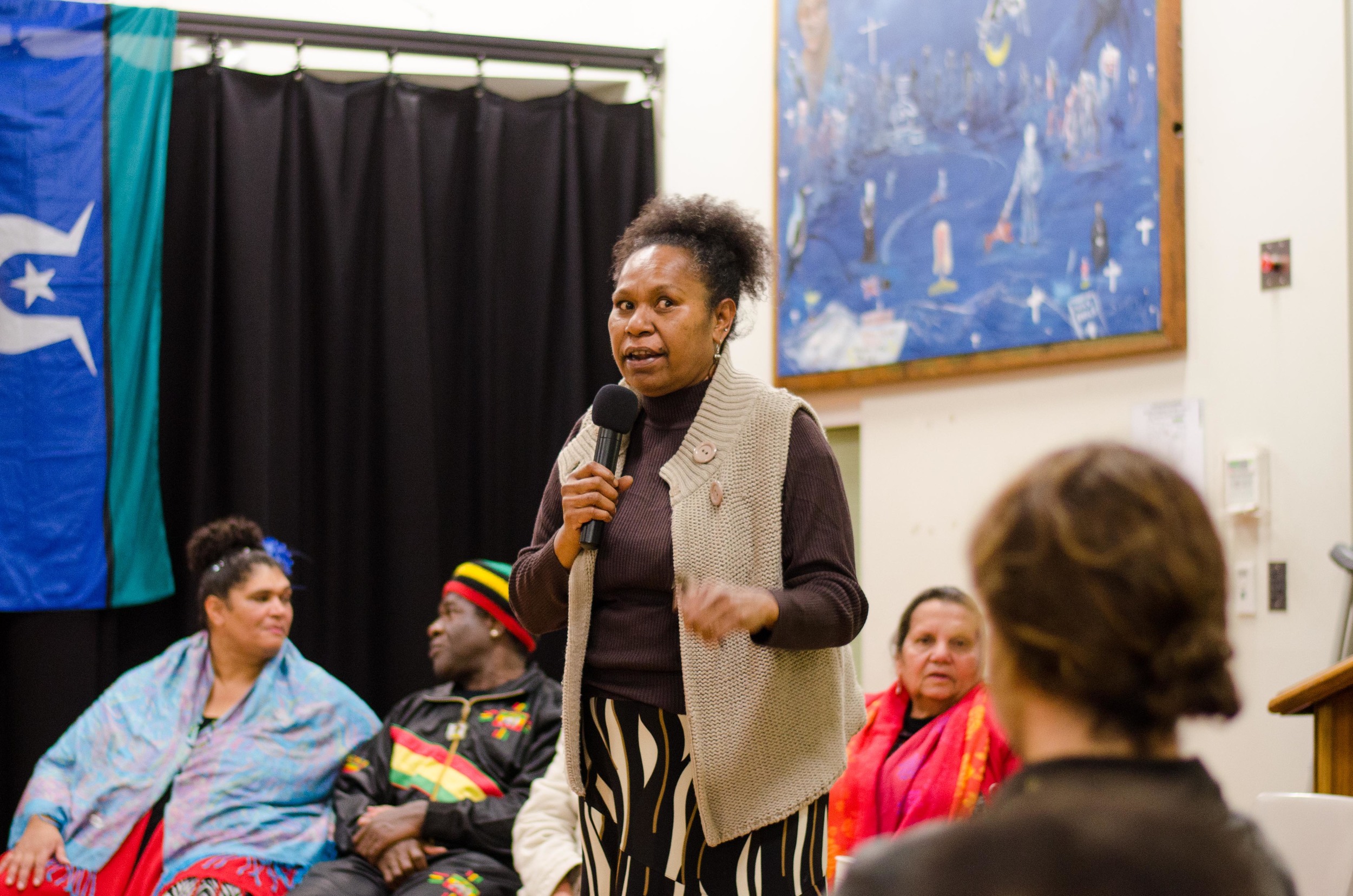 June 3rd Mabo Day at Redfern Community Centre: Aunty Agnes Ware sharing her story