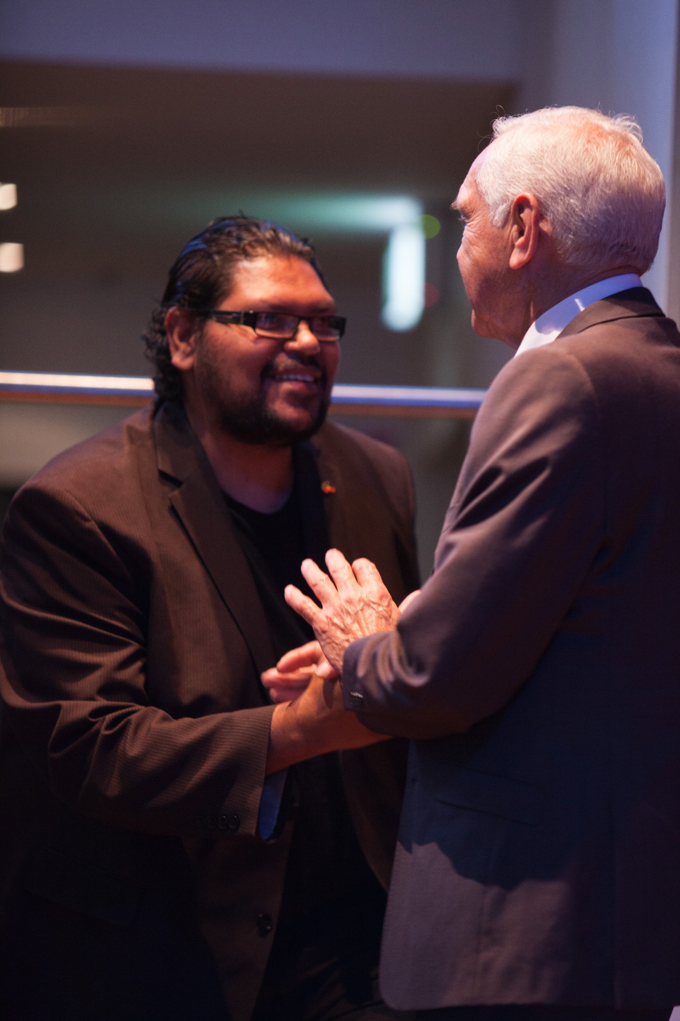 2016 OCTOBER YARN Collaborates with the Sydney Conservatorium of Music to host Our Music of Singer-Song Writers and Musicians - Warren Roberts MC for the event thanking Uncle Chikka for the Welcome to Country